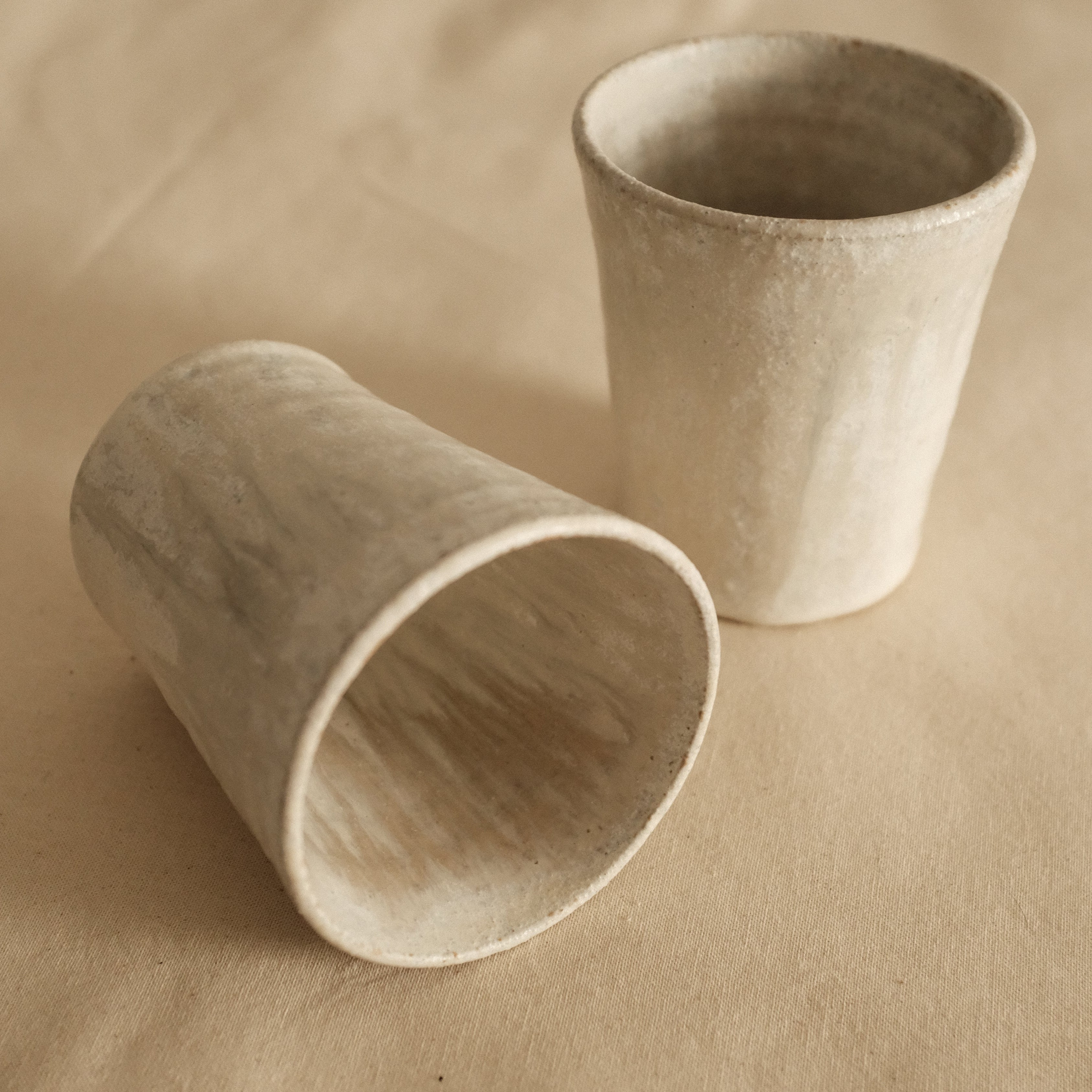 Kyuuko Mashiko Konayuki Powder Snow Glaze Tall Mug