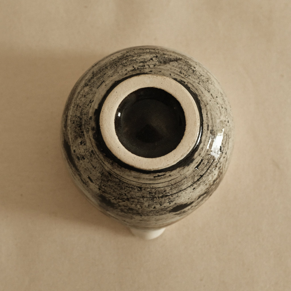 Hatsuichi Japan Shiro White Nagashi Katakuchi Chawan Matcha Bowl Minoware