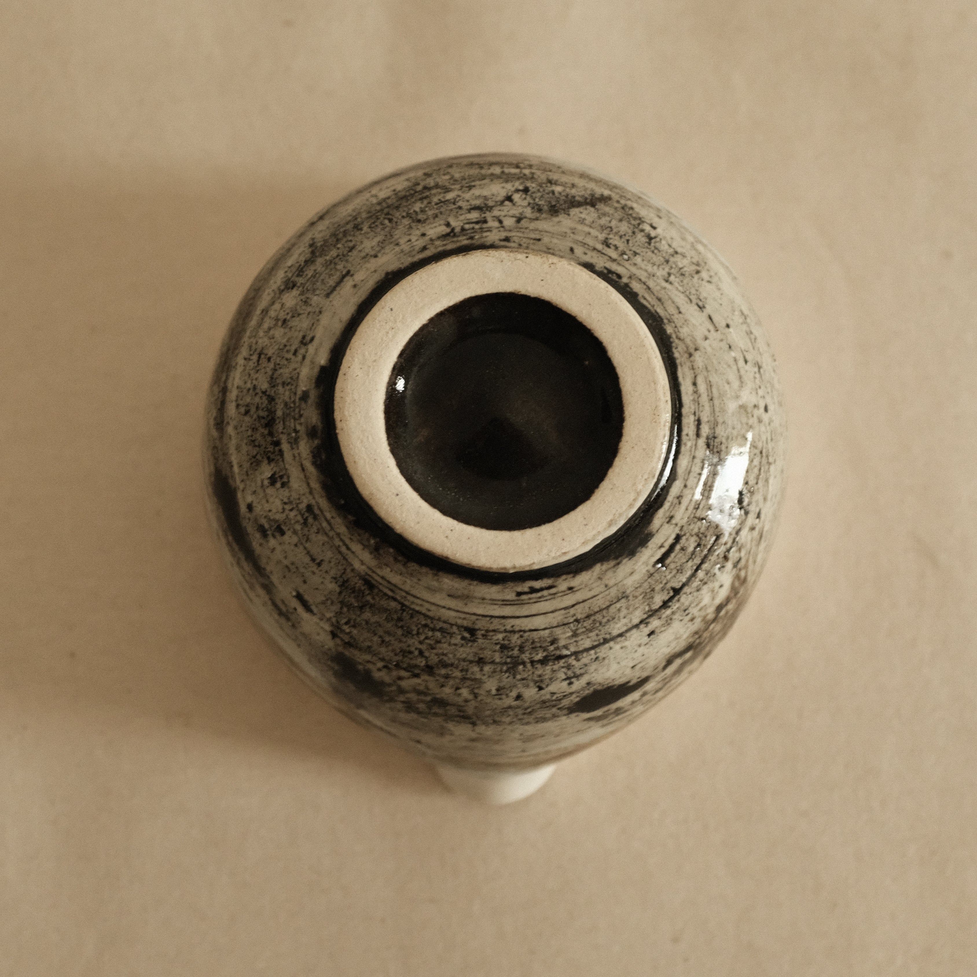 Hatsuichi Japan Shiro White Nagashi Katakuchi Chawan Matcha Bowl Minoware