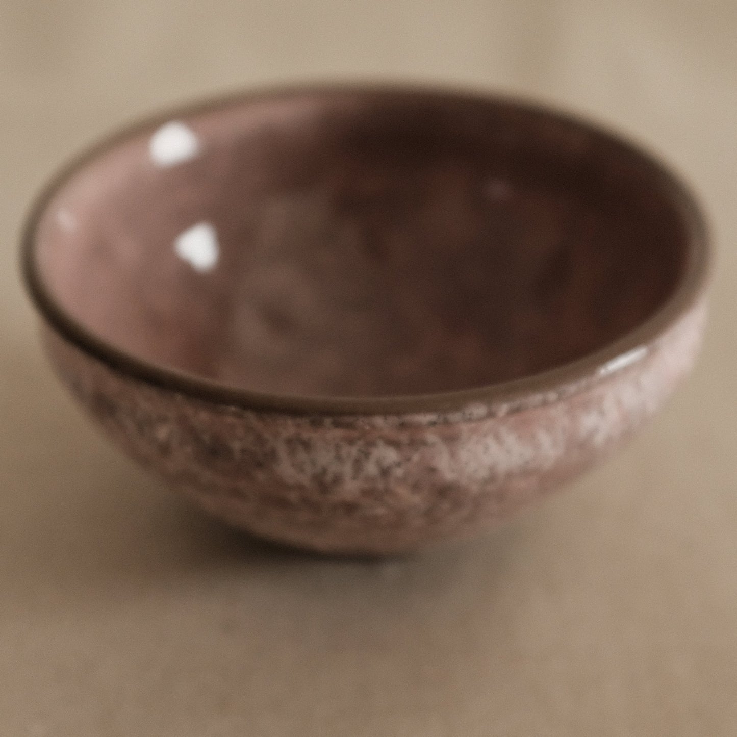 Hatsuichi Japan Sakura no Yukihara Pink Tenmoku Shape Chawan Matcha Bowl Tea Bowl Japan Minoware