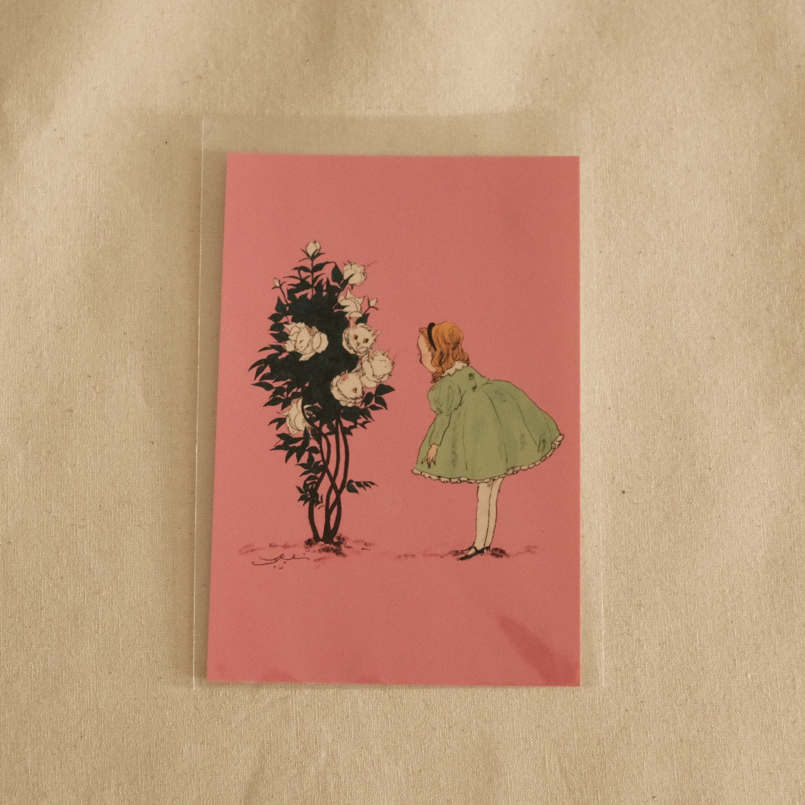 Kurahashi Rei Talk to Me Cat Postcard