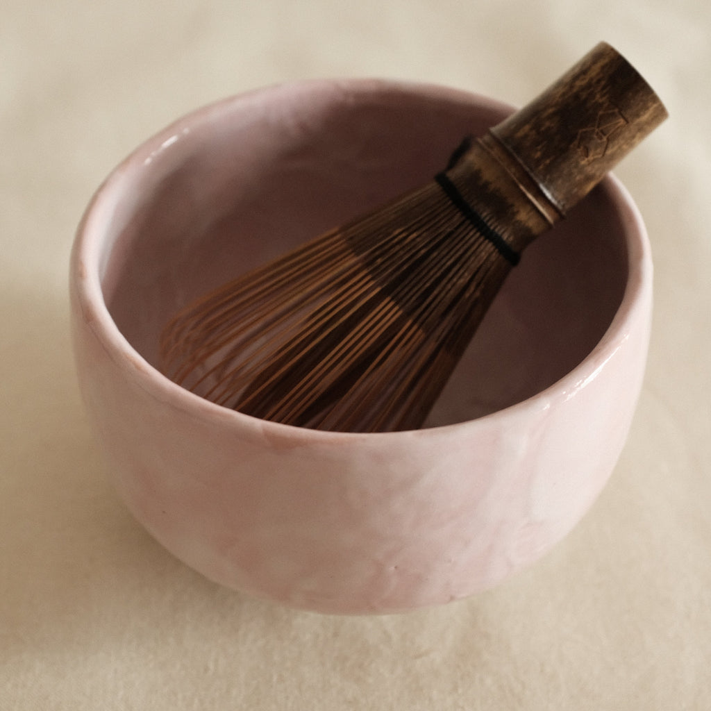 Hatsuichi Japan Sakura Shino Tataki Chawan Matcha Bowl Minoware