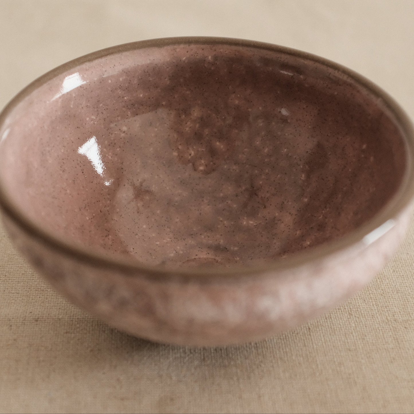 Hatsuichi Japan Sakura no Yukihara Pink Tenmoku Shape Chawan Matcha Bowl Tea Bowl Japan Minoware