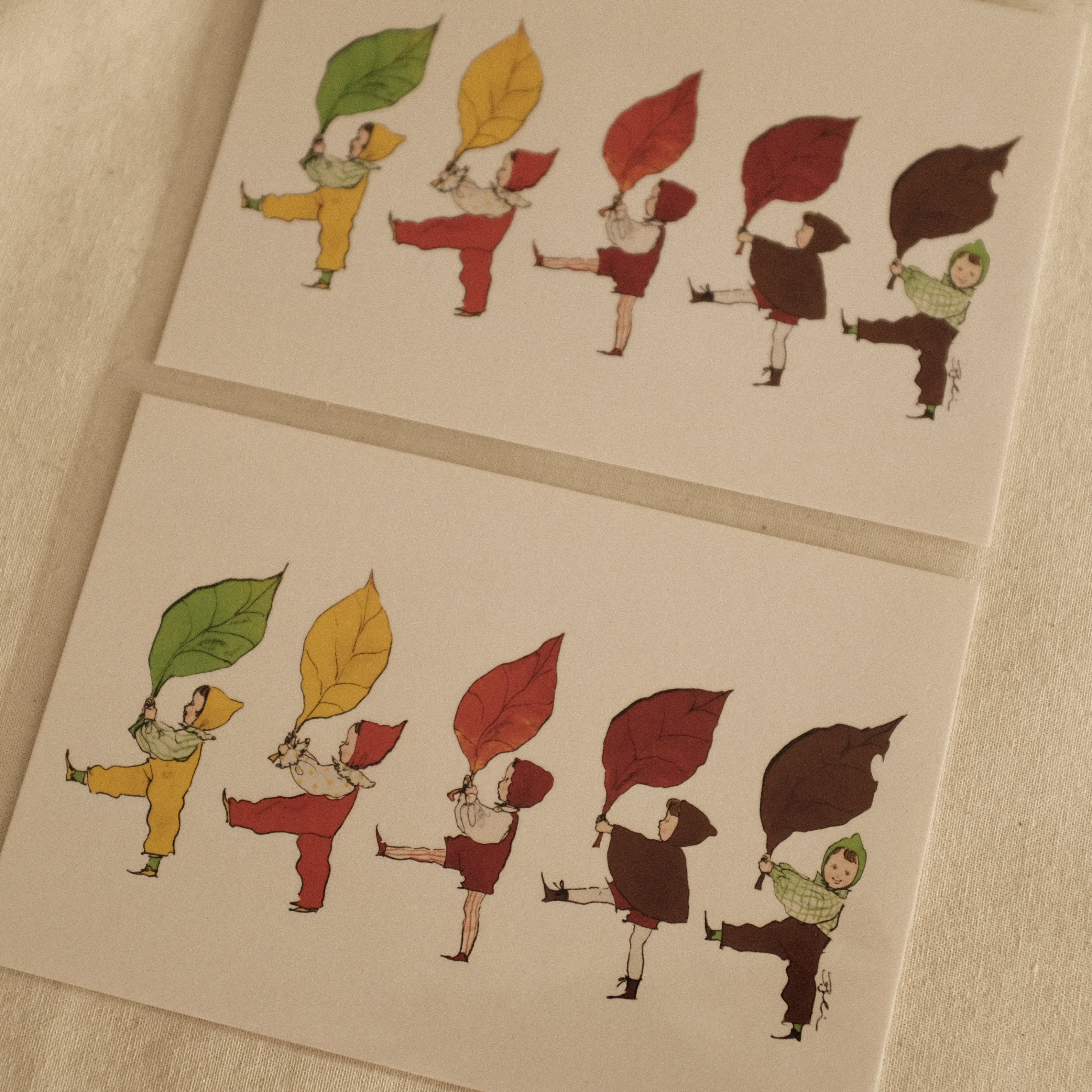 Kurahashi Rei Autumn Leaves Postcard