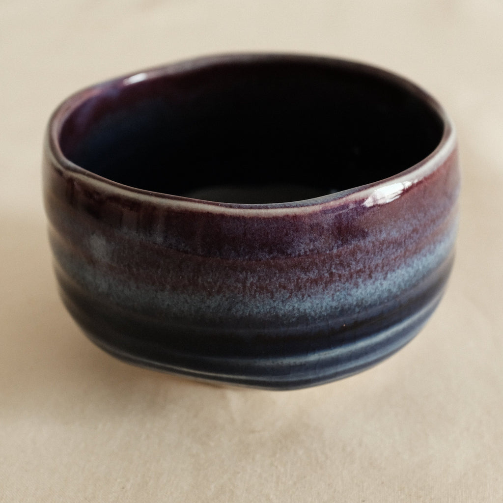Hatsuichi Japan Tsubo Violet Chawan Matcha Bowl Minoware