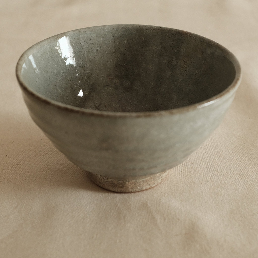 Maruyoshi Japan Jade Blue Kohiki Glaze Chawan Matcha Bowl Minoware