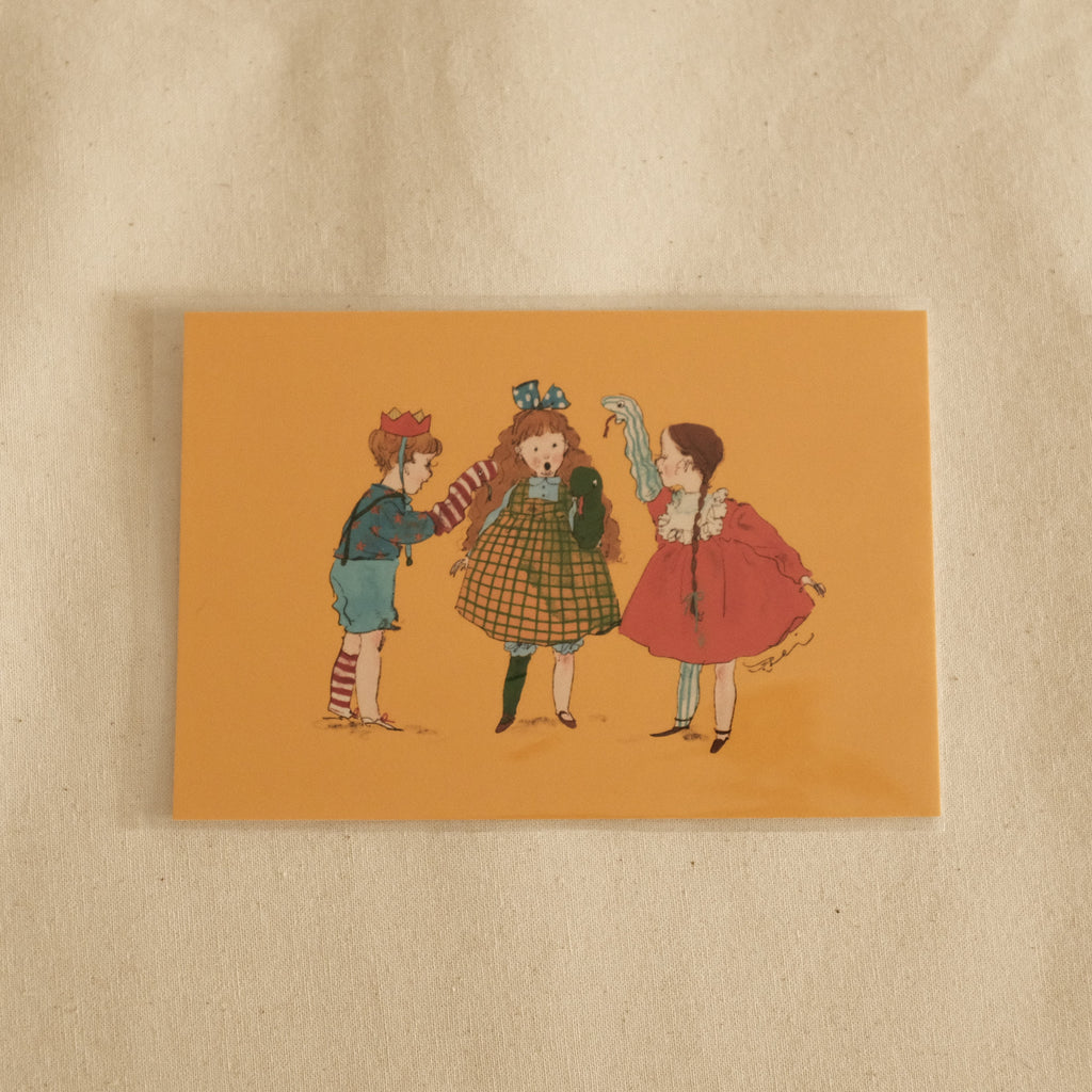 Kurahashi Rei Playing Toys Together Postcard