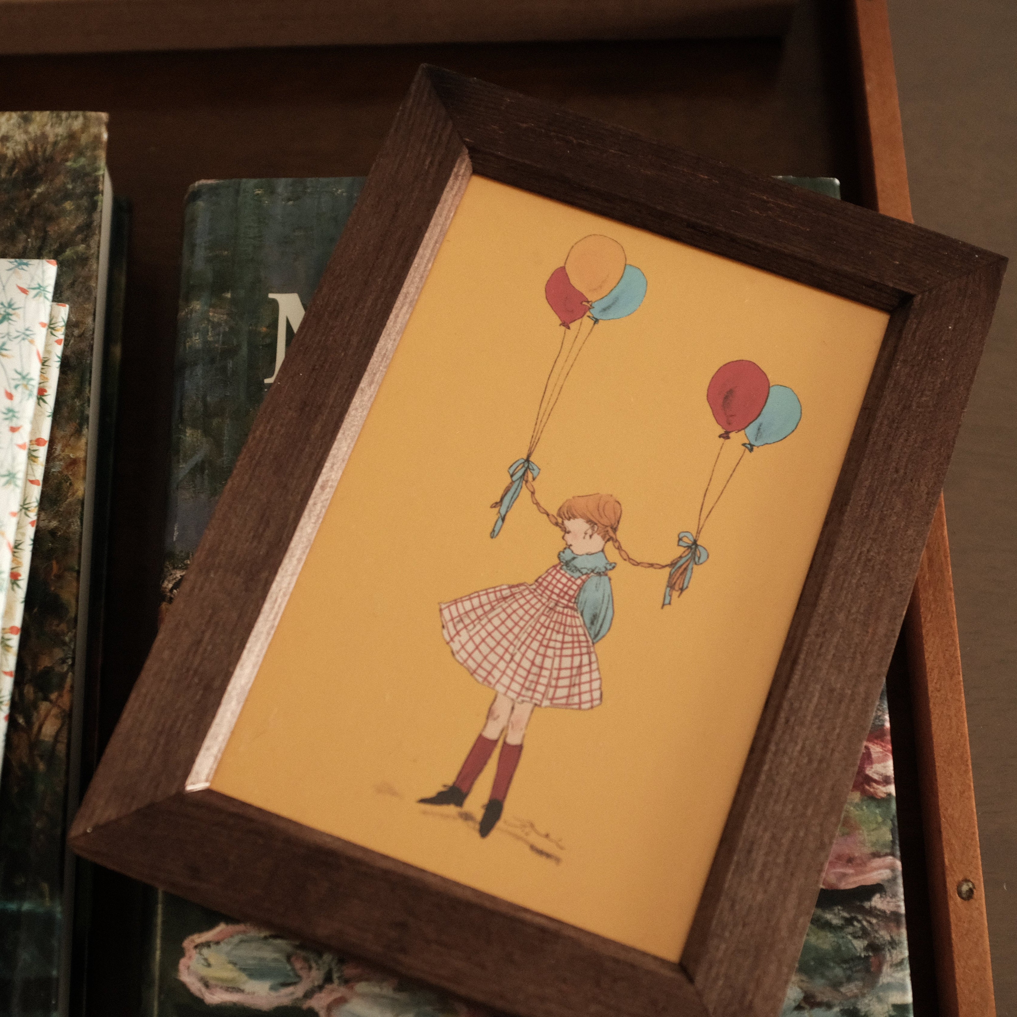 Kurahashi Rei Girl with Balloon Postcard