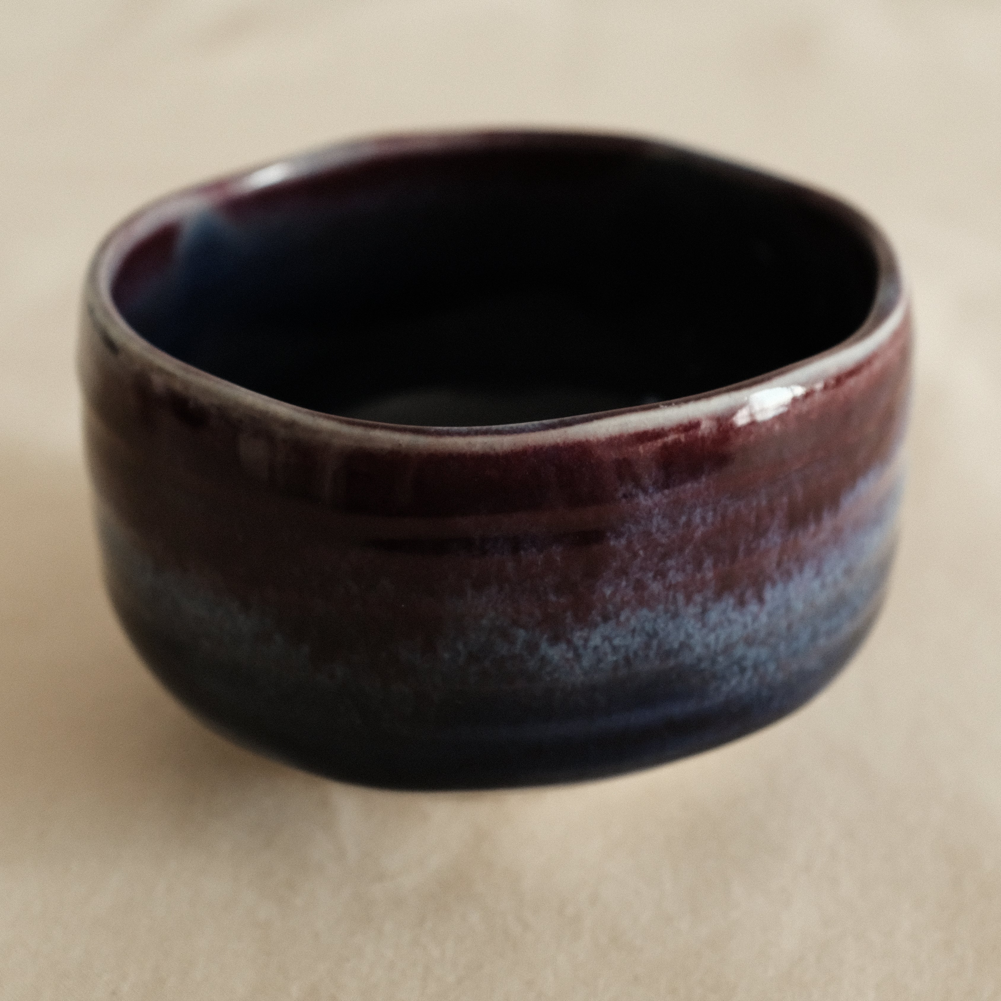 Hatsuichi Japan Tsubo Violet Chawan Matcha Bowl Minoware