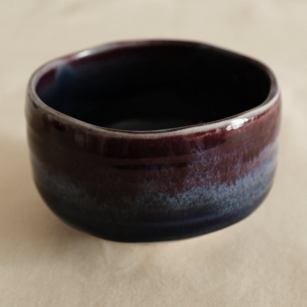 Hatsuichi Japan Tsubo Violet Chawan Matcha Bowl Minoware