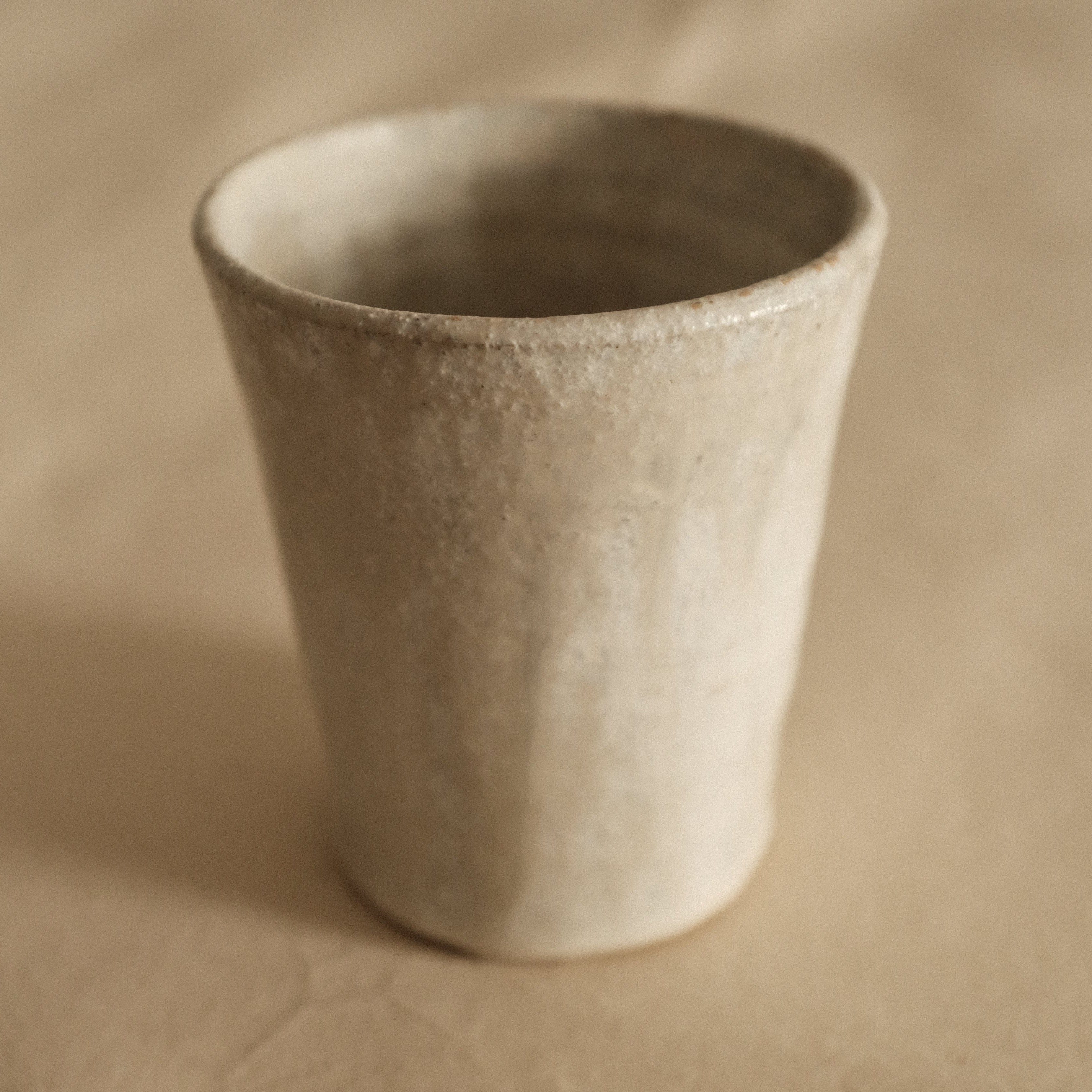 Kyuuko Mashiko Konayuki Powder Snow Glaze Tall Mug