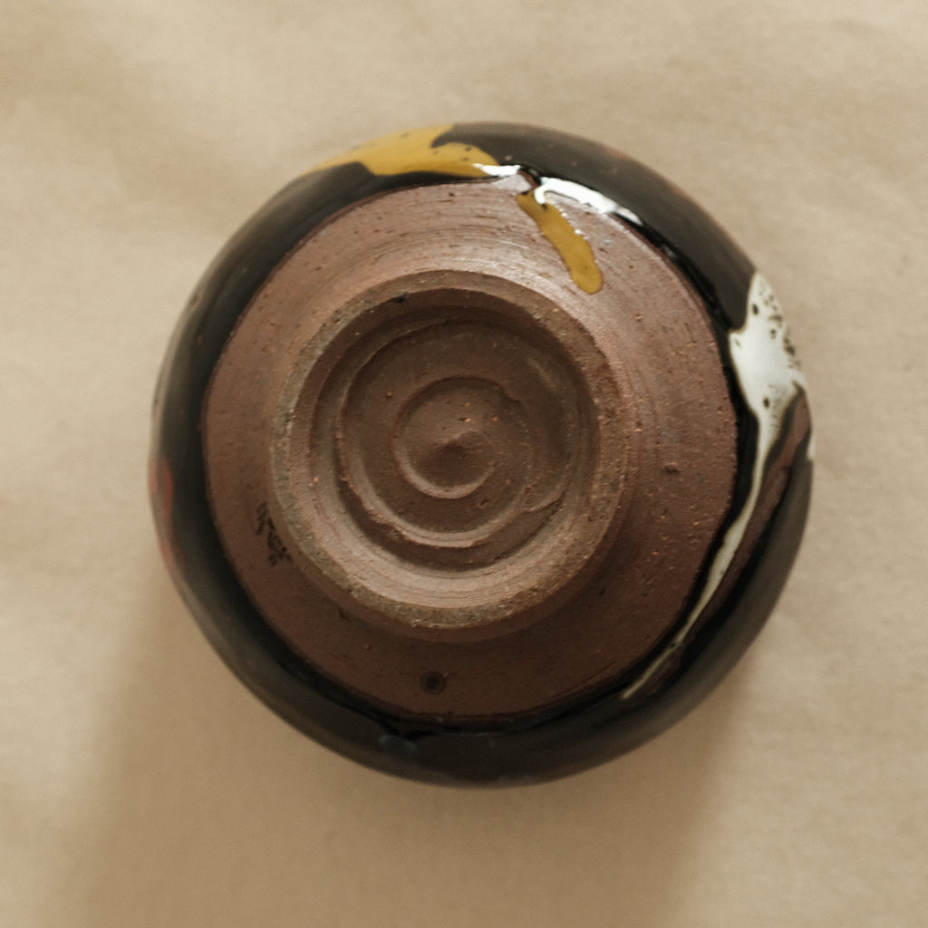 Hana Izumi Kiln Japan Maruchikara Multicolours Nodate Chawan Matcha Bowl Aritaware