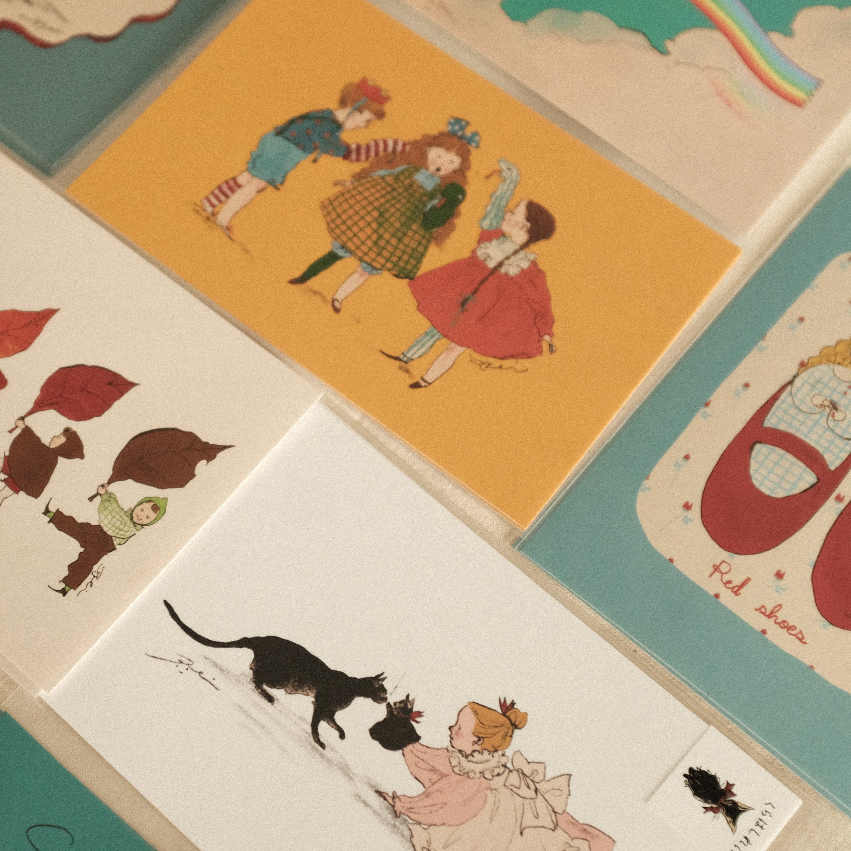 Kurahashi Rei Playing Toys Together Postcard