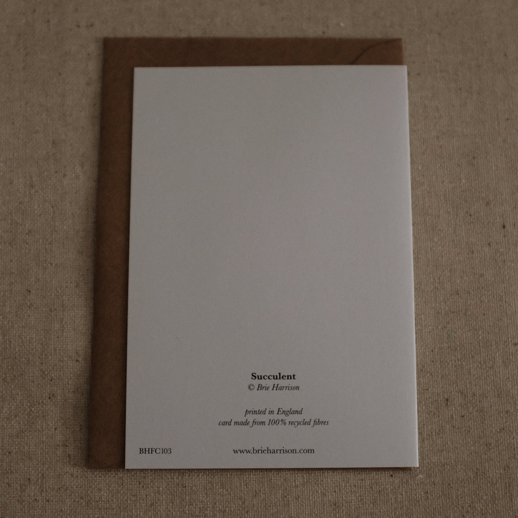 Brie Harrison Succulent Greeting Card Gift Card