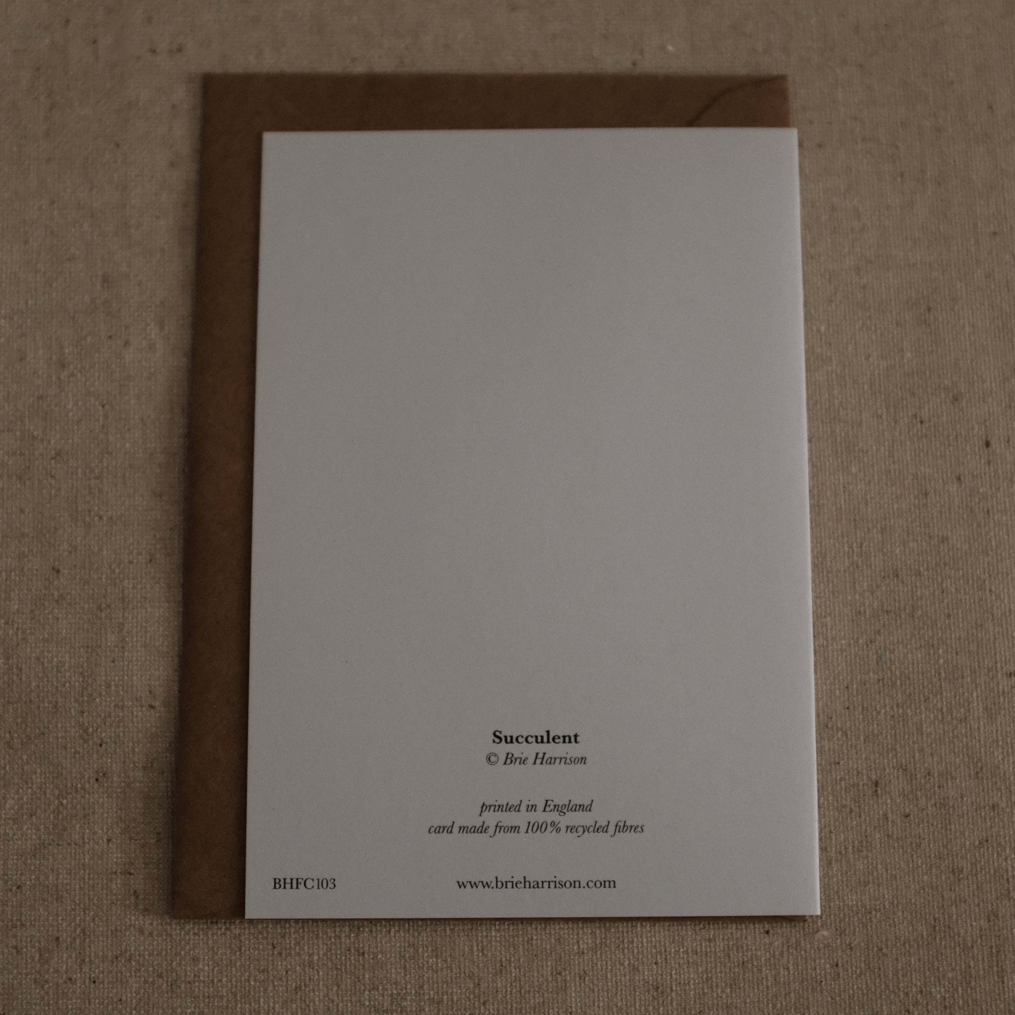 Brie Harrison Succulent Greeting Card Gift Card