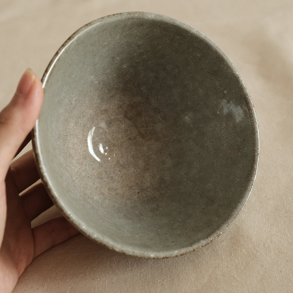 Maruyoshi Japan Jade Blue Kohiki Glaze Chawan Matcha Bowl Minoware