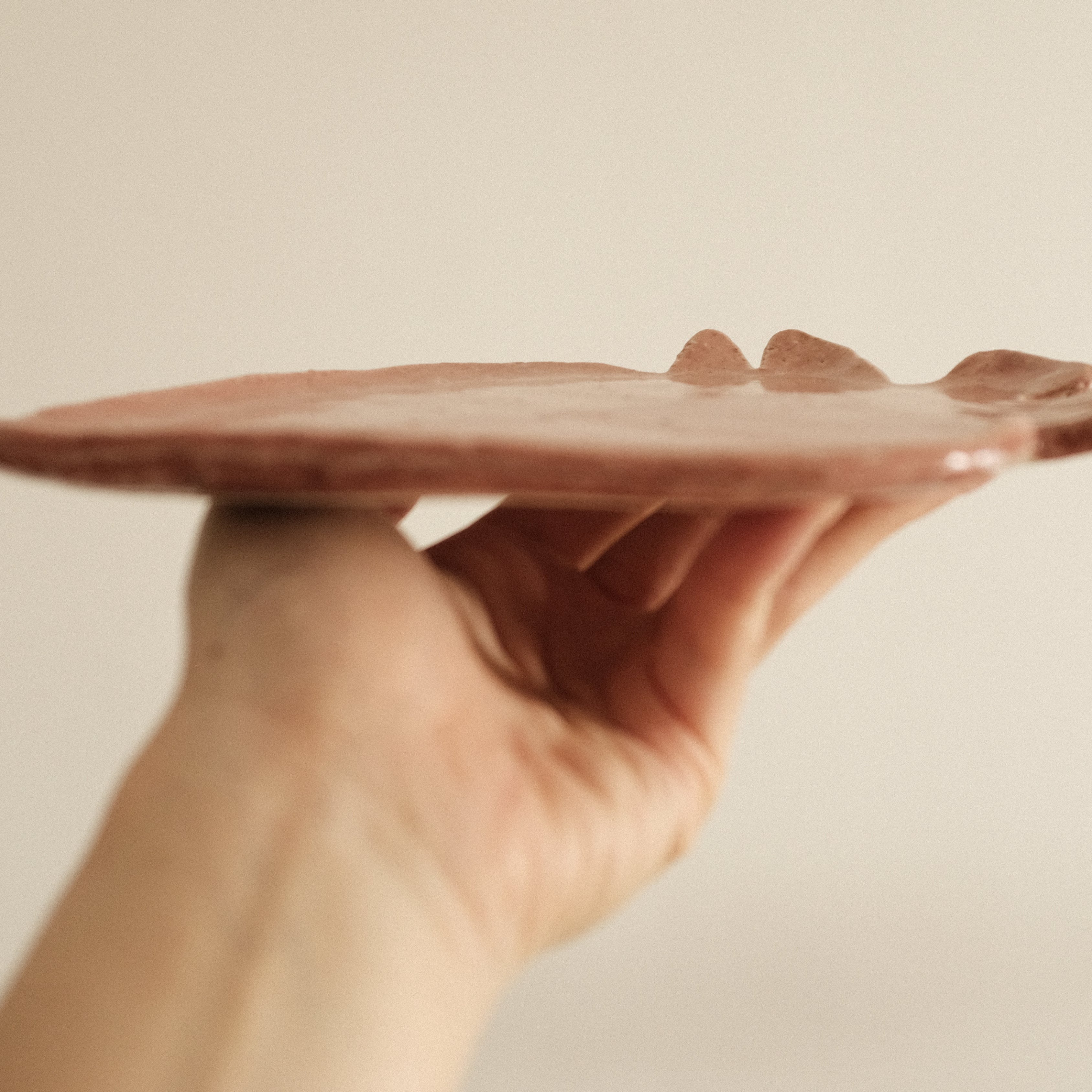 Momoiro Soft Pink Ichigo Strawberry Flat Plate