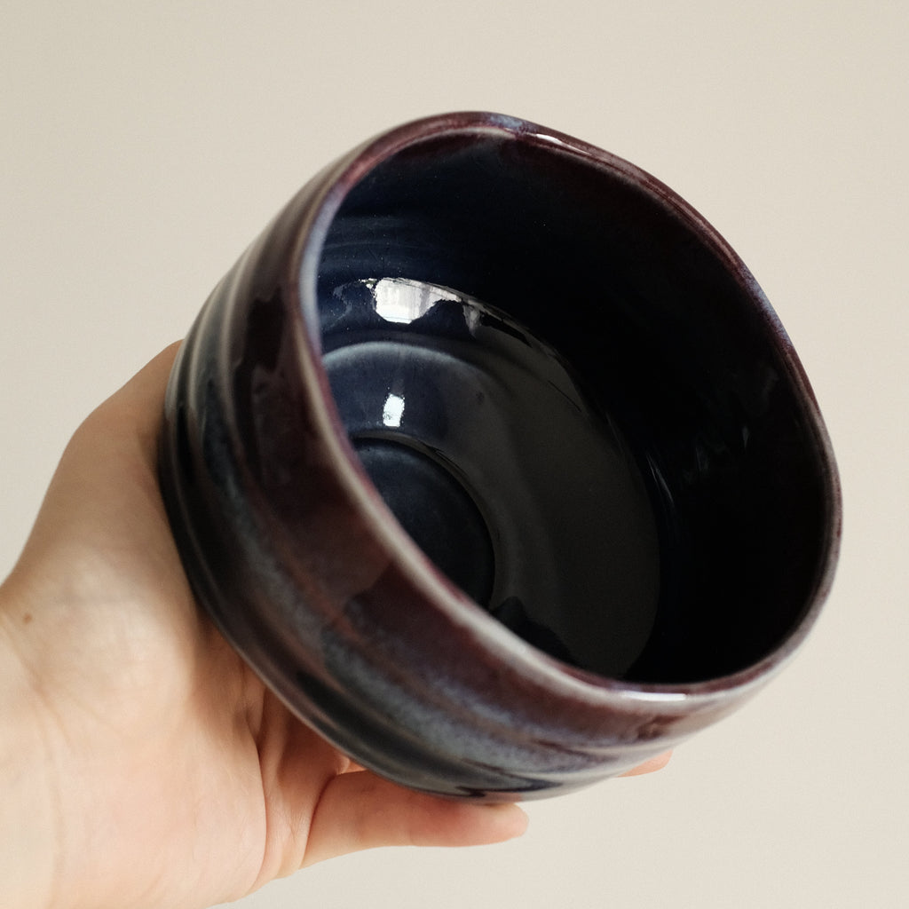 Hatsuichi Japan Tsubo Violet Chawan Matcha Bowl Minoware