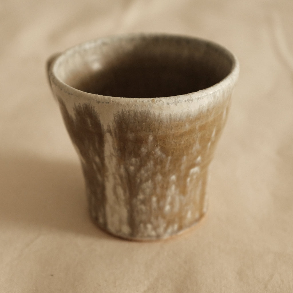 Kyuuko Mashiko Konayuki Powder Snow Glaze Mug with Handle