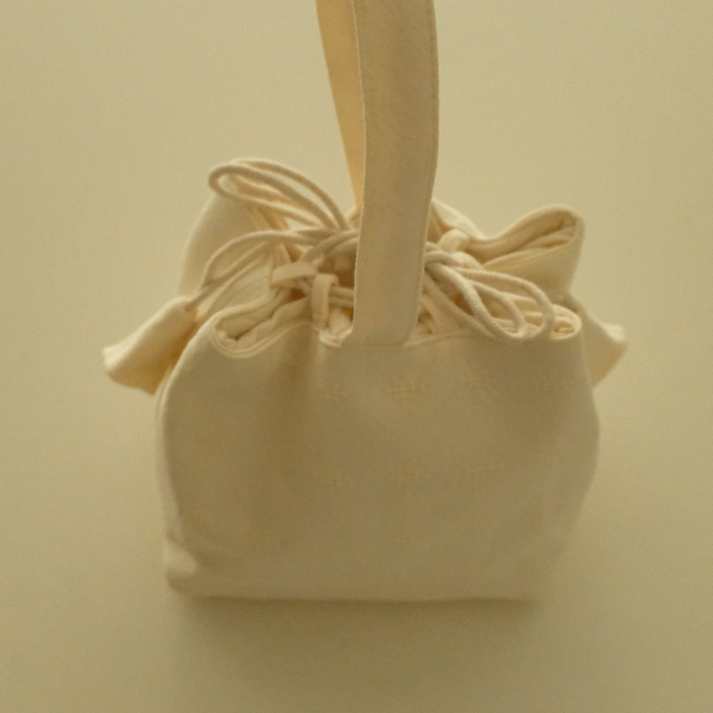 Atelier Cha Floral Stitch Cotton Linen Portable Storage Tea Bag Tea Set Organiser