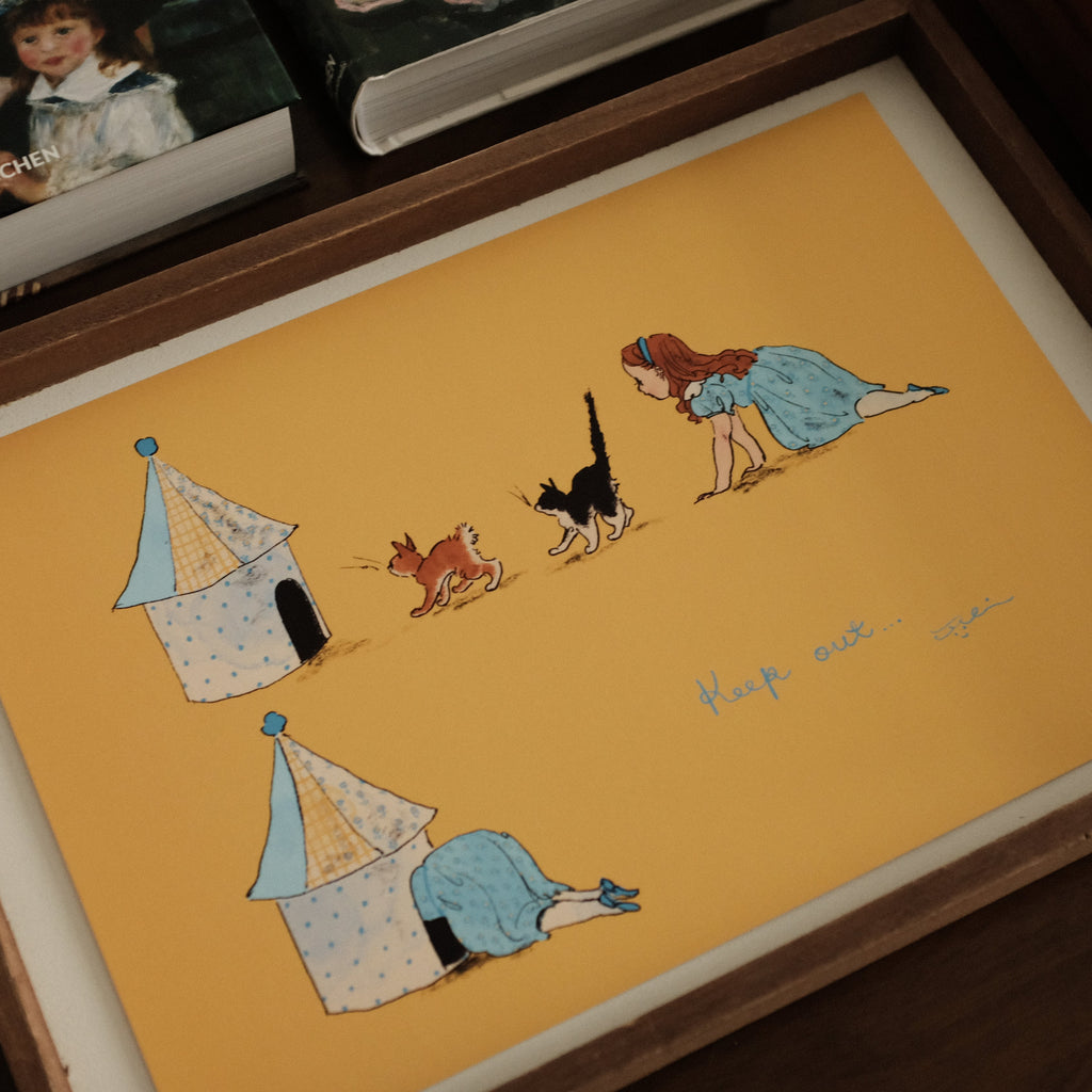 Kurahashi Rei No Trespassing A4 Illustration Poster