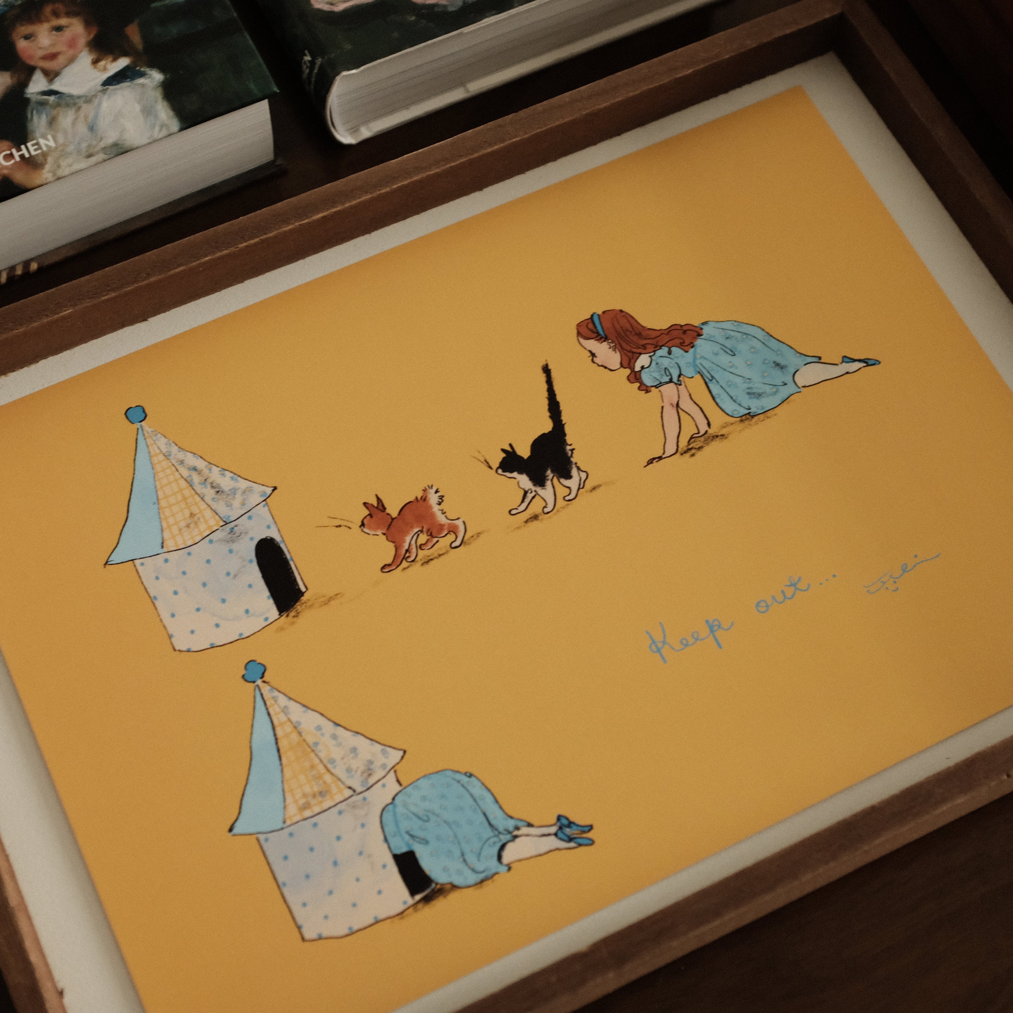 Kurahashi Rei No Trespassing A4 Illustration Poster