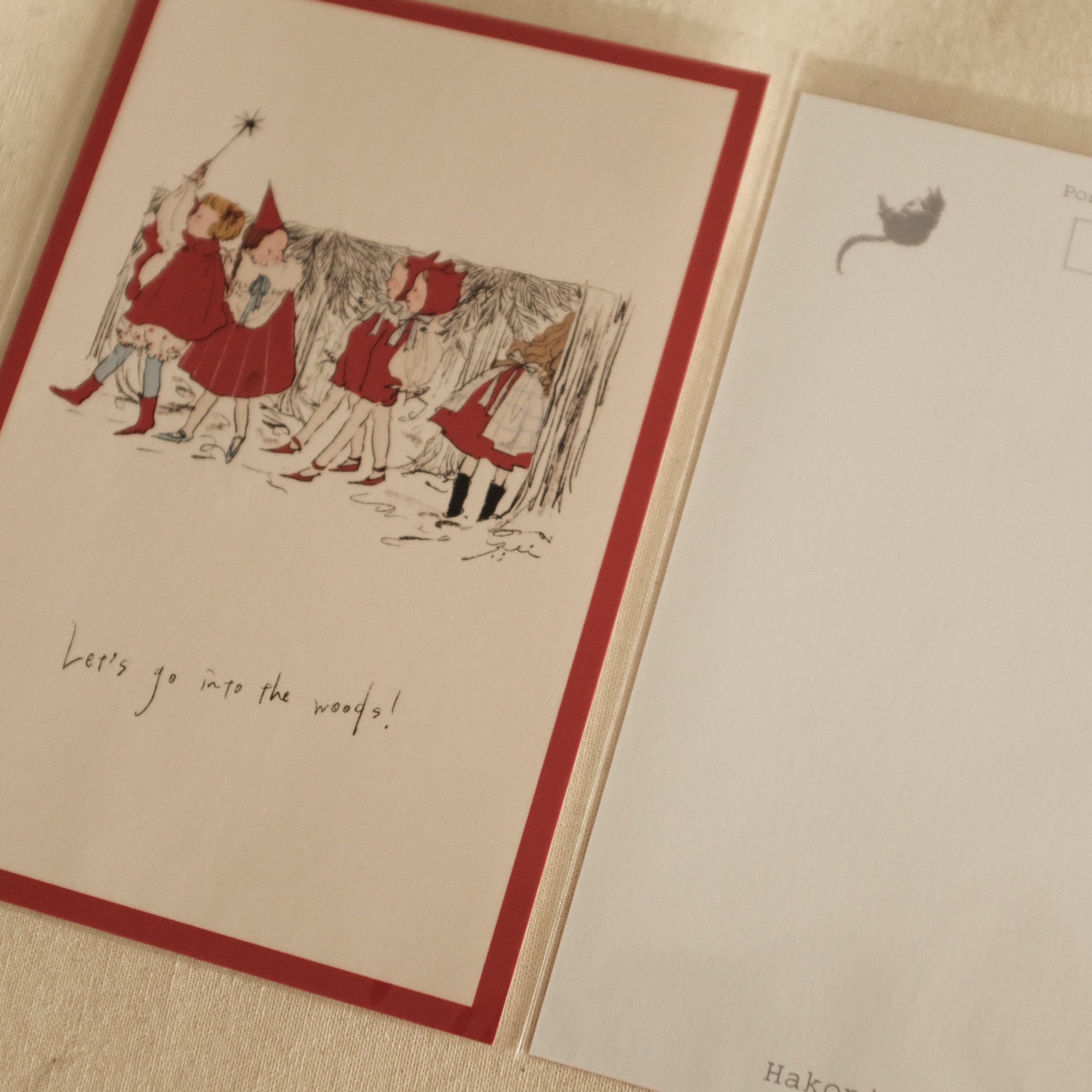 Kurahashi Rei Let's Go to The Forest Postcard