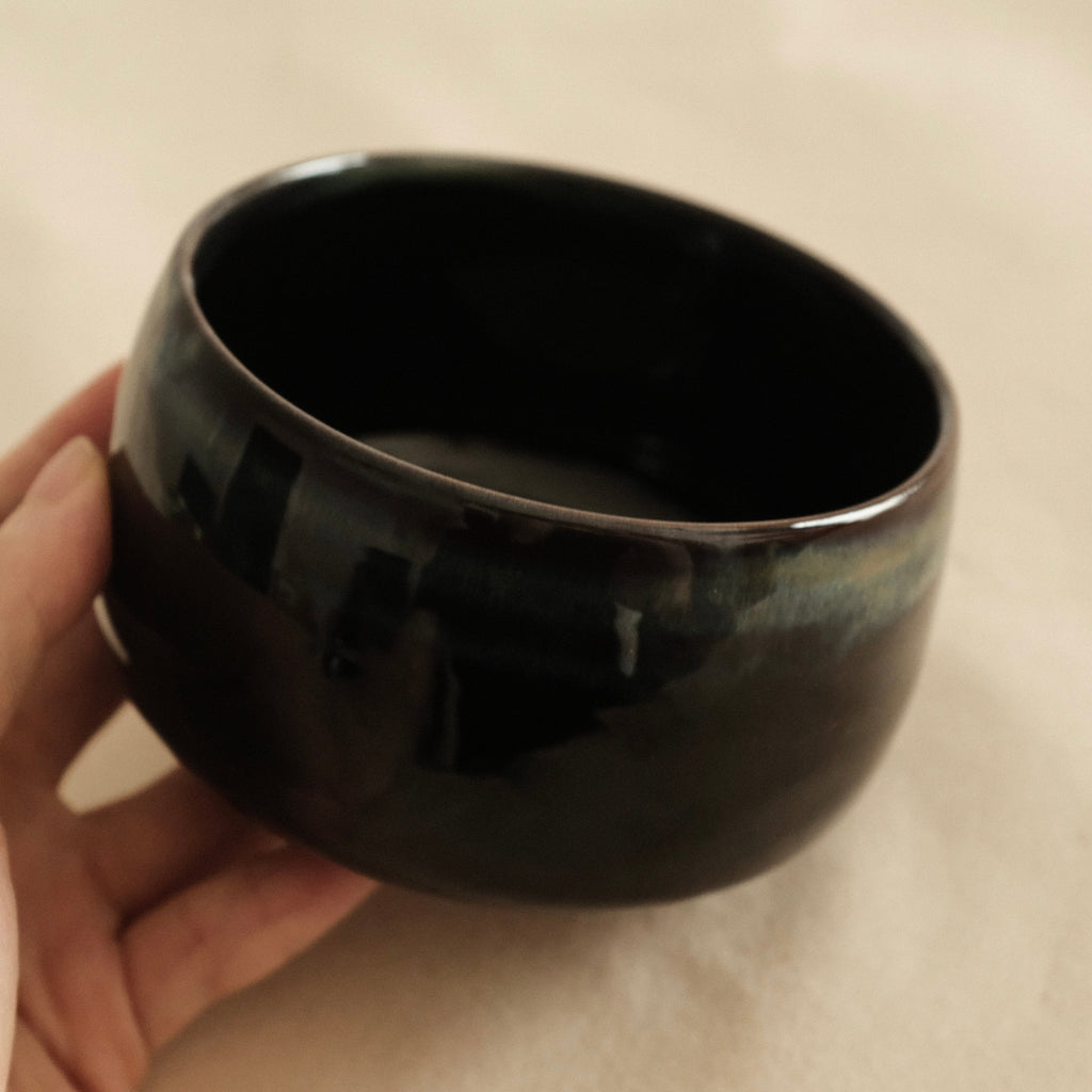 Aika Japan Yozora Orora Night Sky Aurora Glaze Chawan Matcha Bowl Hasami ware