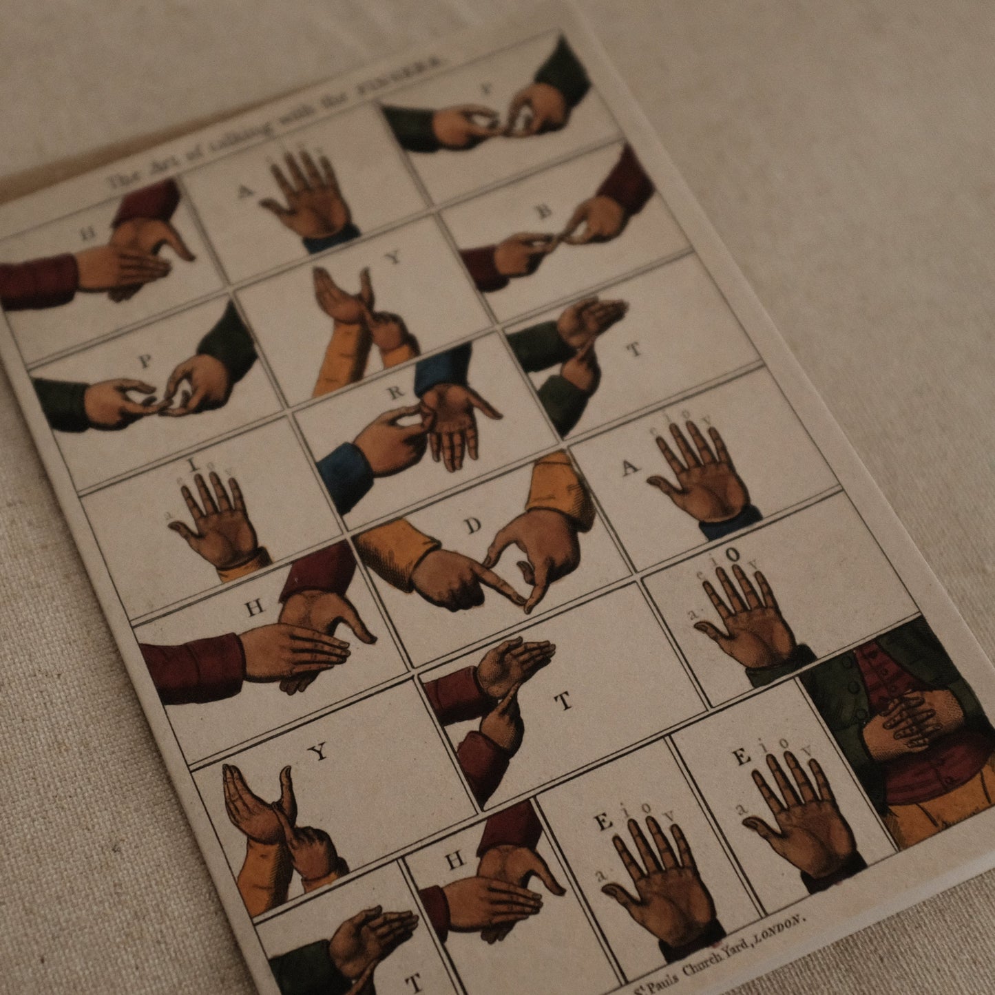 wellcome collection x The Pattern Book Press Talking Fingers HAPPY BIRTHDAY TO THEE Greeting Card Gift Card