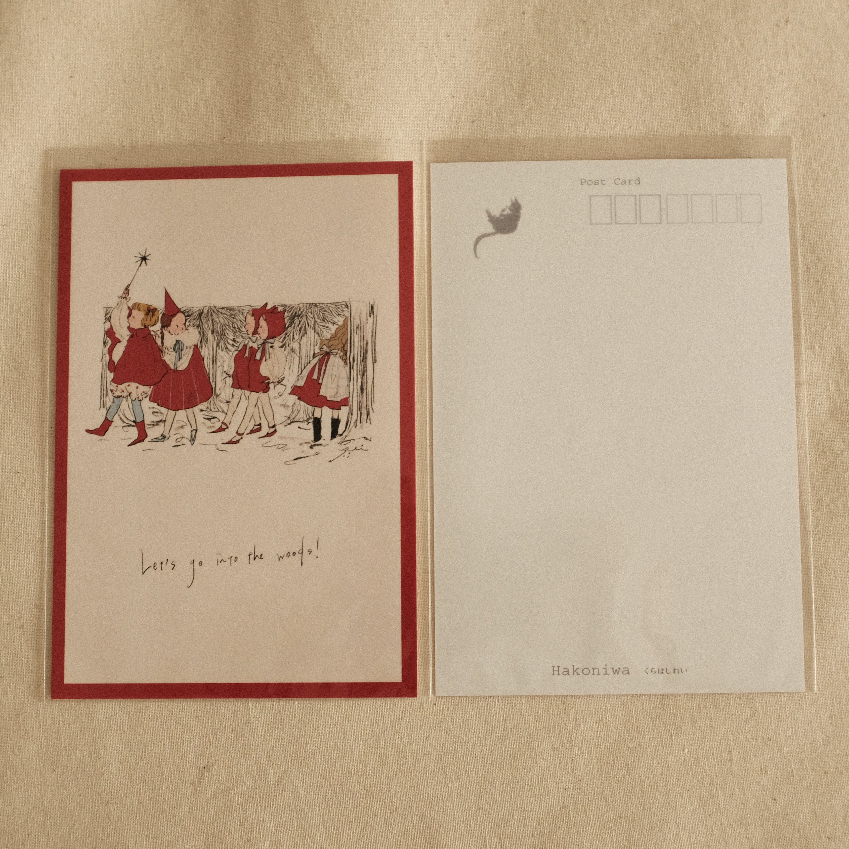 Kurahashi Rei Let's Go to The Forest Postcard