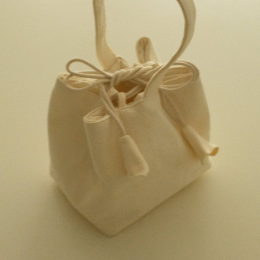 Atelier Cha Floral Stitch Cotton Linen Portable Storage Tea Bag Tea Set Organiser