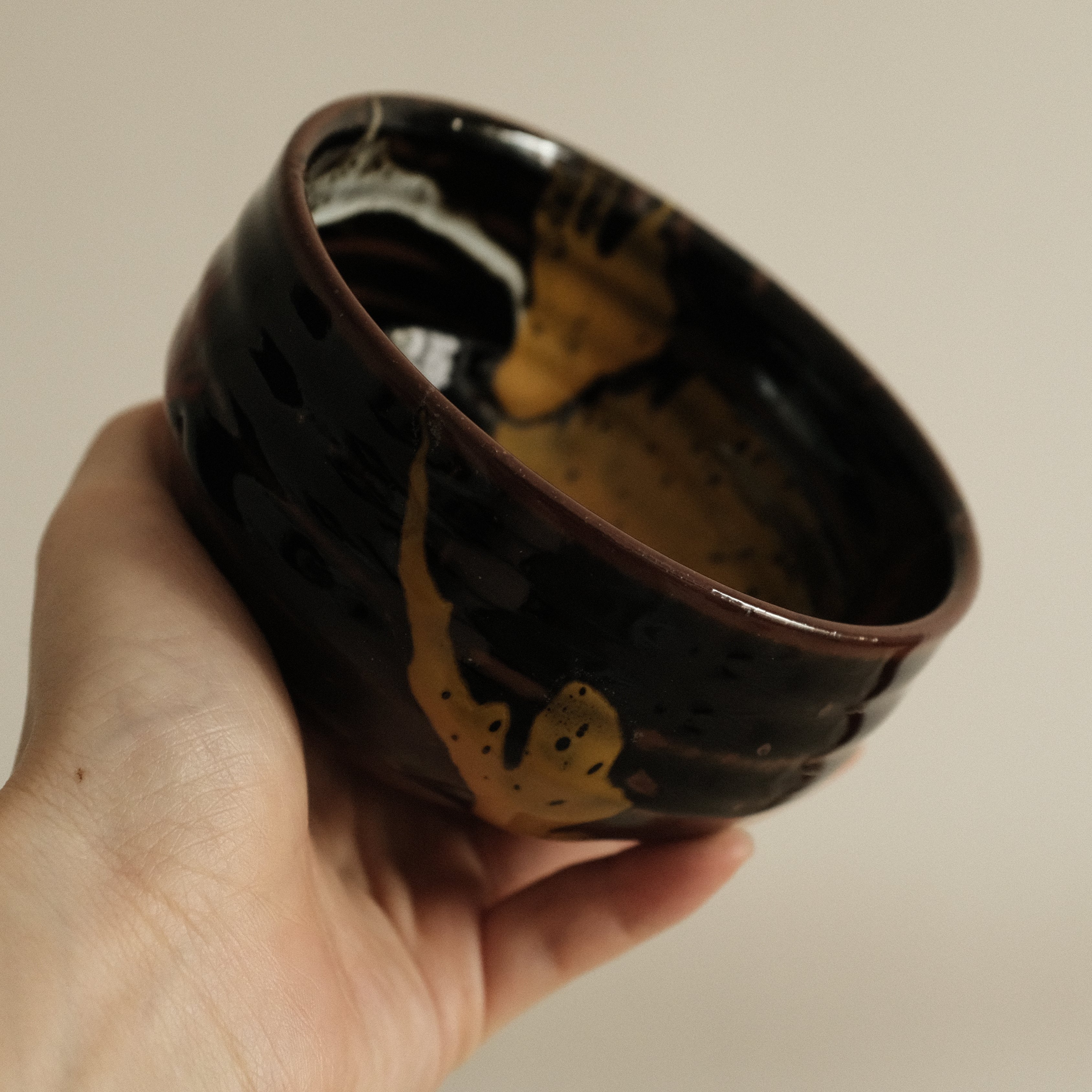 Hana Izumi Kiln Japan Maruchikara Multicolours Nodate Chawan Matcha Bowl Aritaware