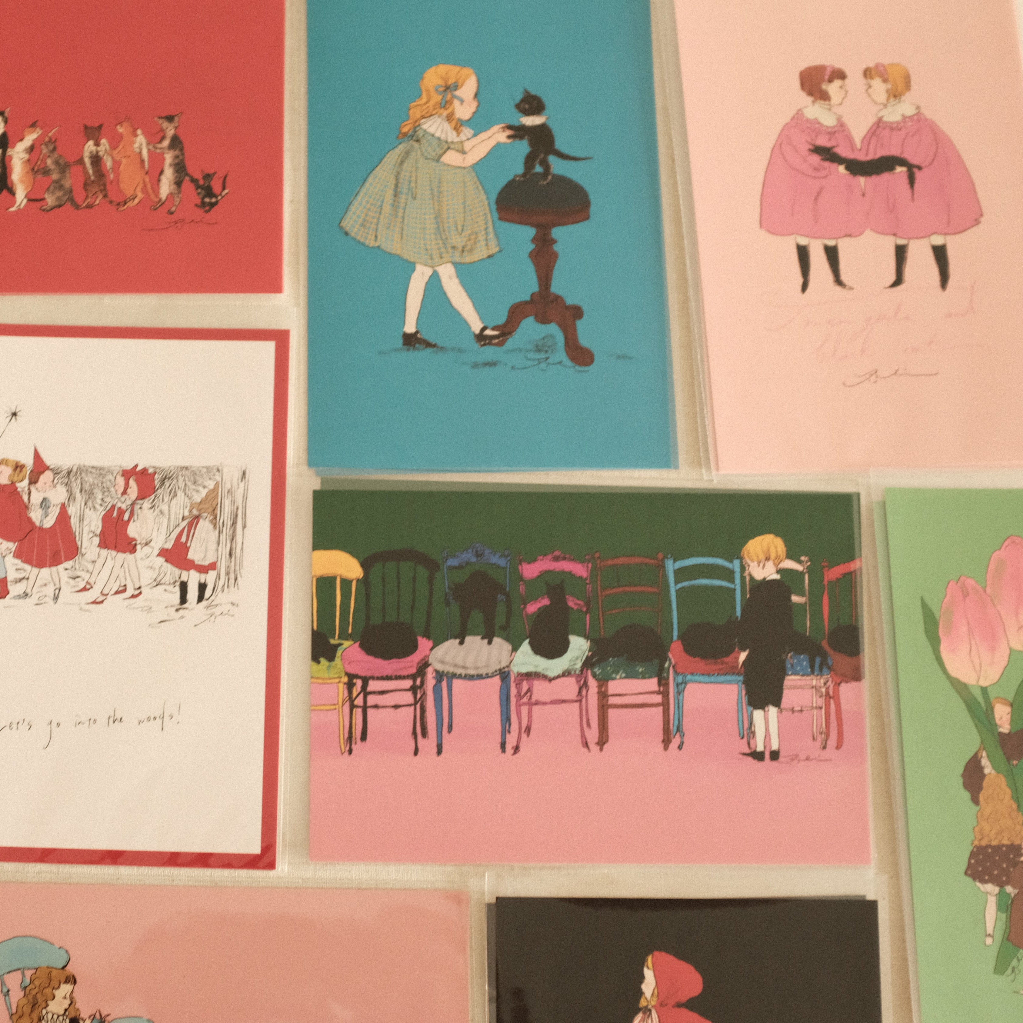 Kurahashi Rei Dance with Cat Postcard