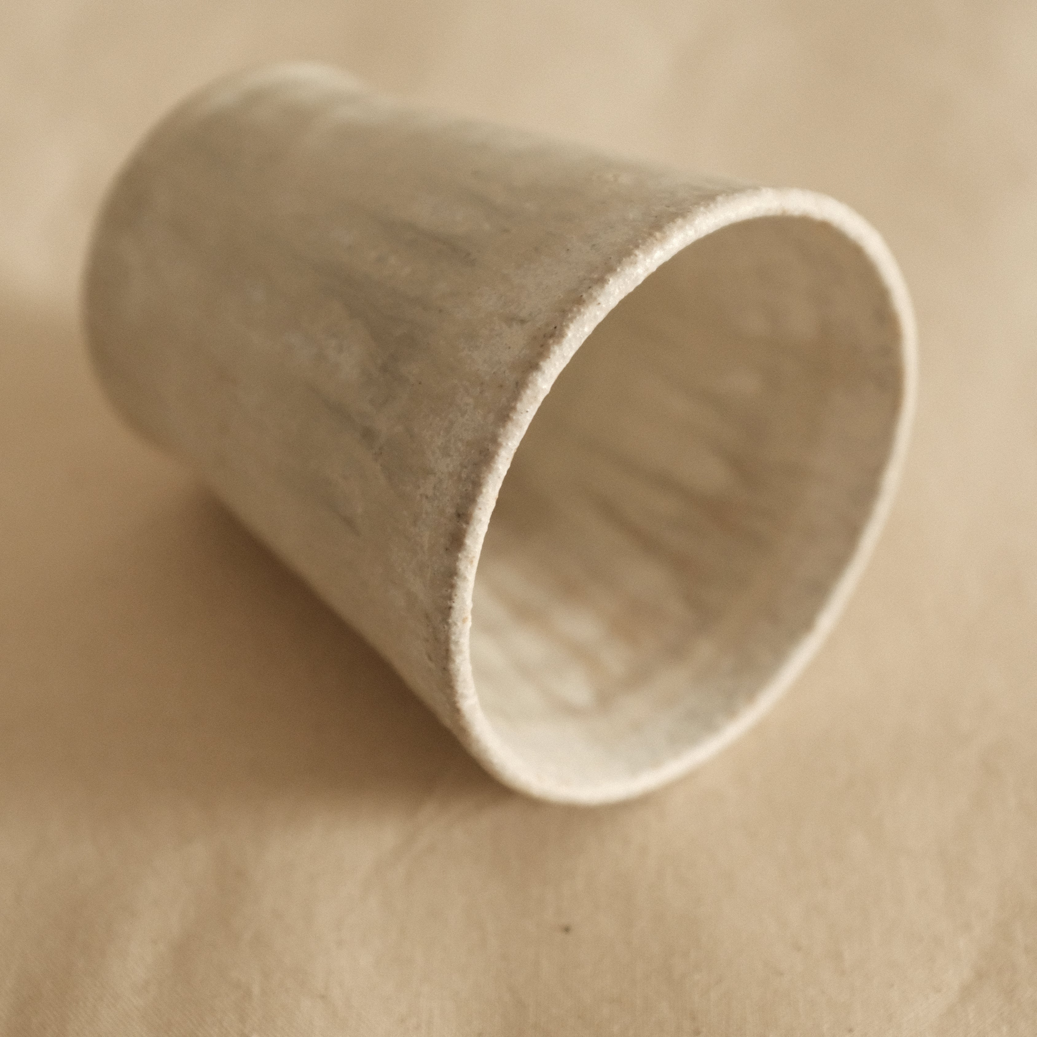 Kyuuko Mashiko Konayuki Powder Snow Glaze Tall Mug