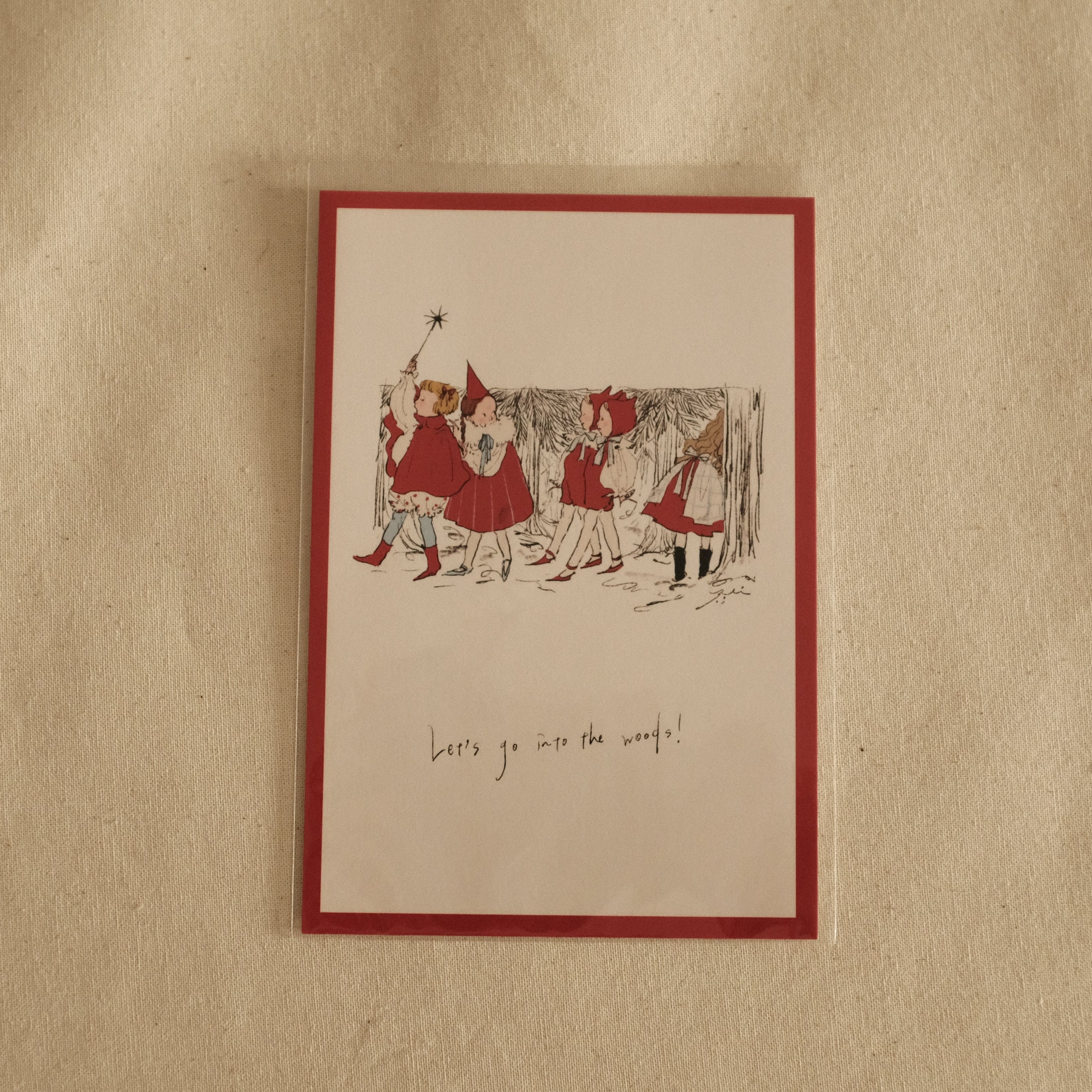 Kurahashi Rei Let's Go to The Forest Postcard