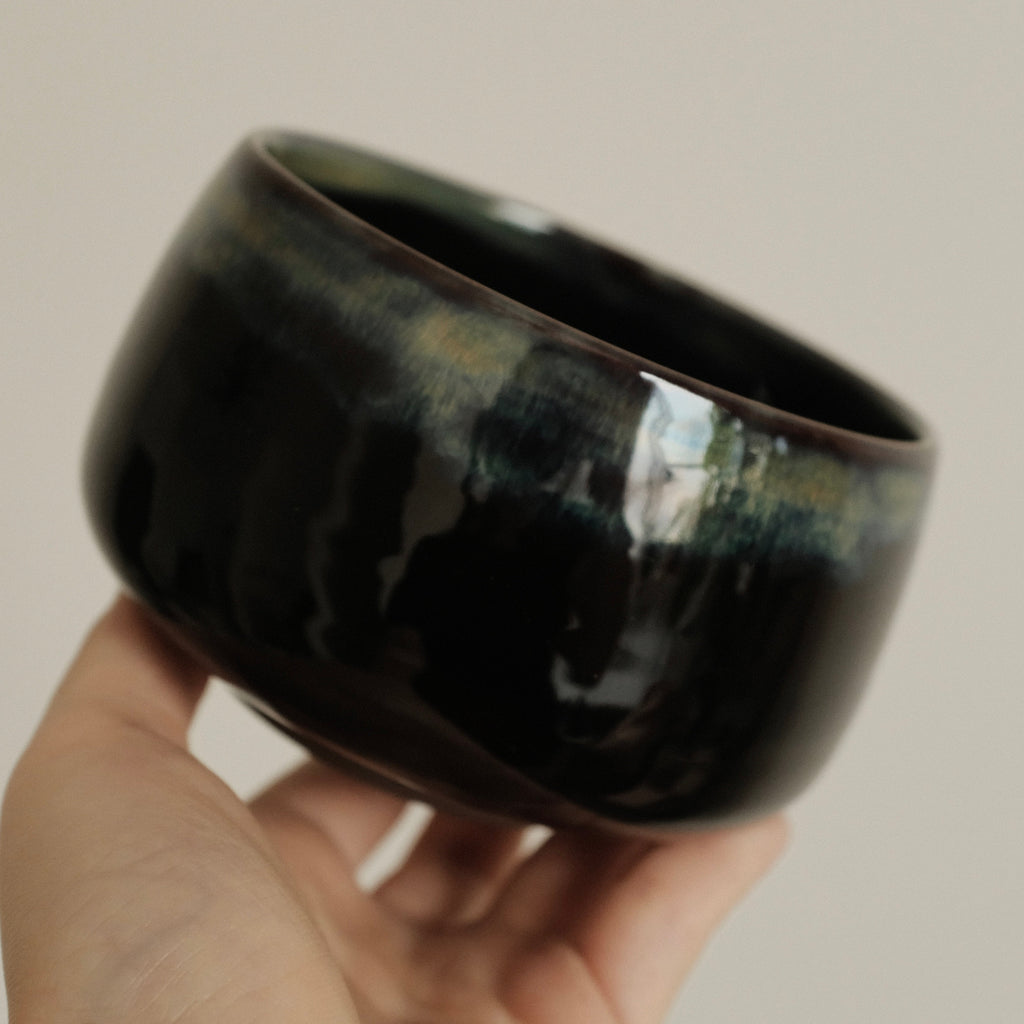 Aika Japan Yozora Orora Night Sky Aurora Glaze Chawan Matcha Bowl Hasami ware