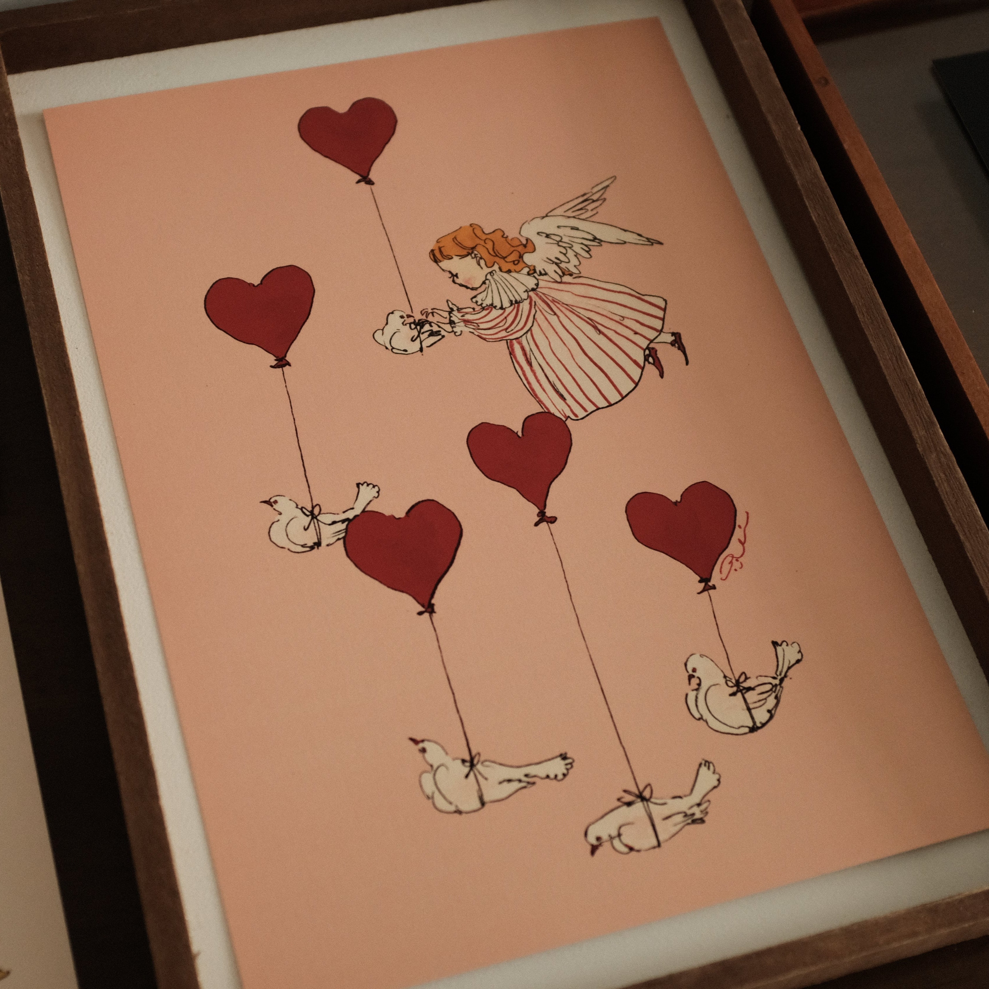 Kurahashi Rei Sending Love A4 Illustration Poster