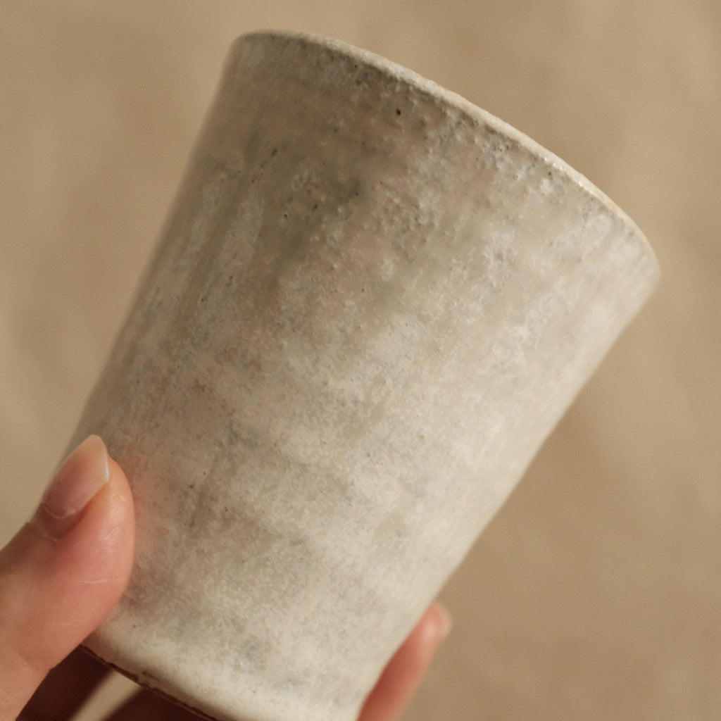 Kyuuko Mashiko Konayuki Powder Snow Glaze Tall Mug