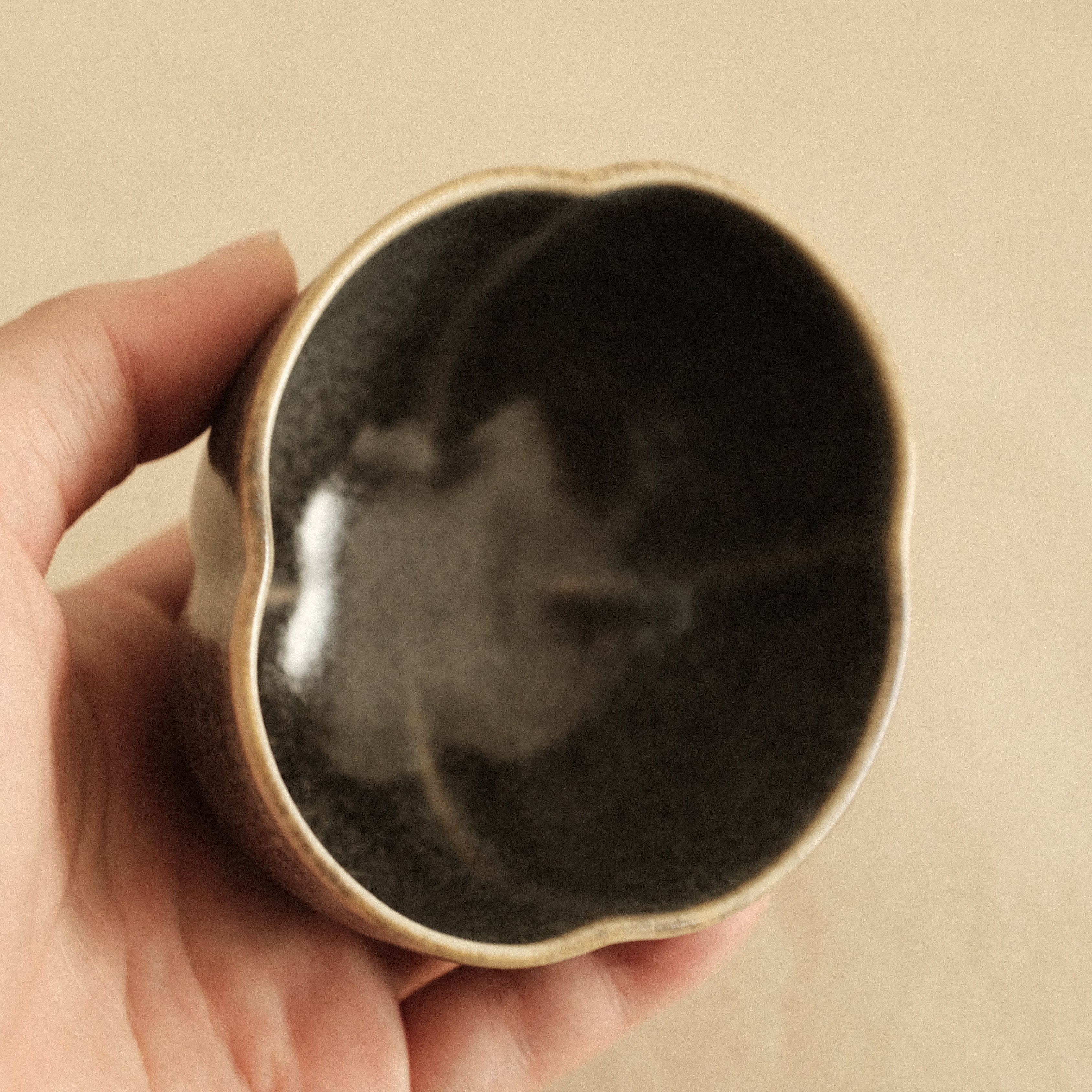 East Table Dolce Kiln Change Glaze Mokko Papaya Shape Goma Sesame Small Bowl