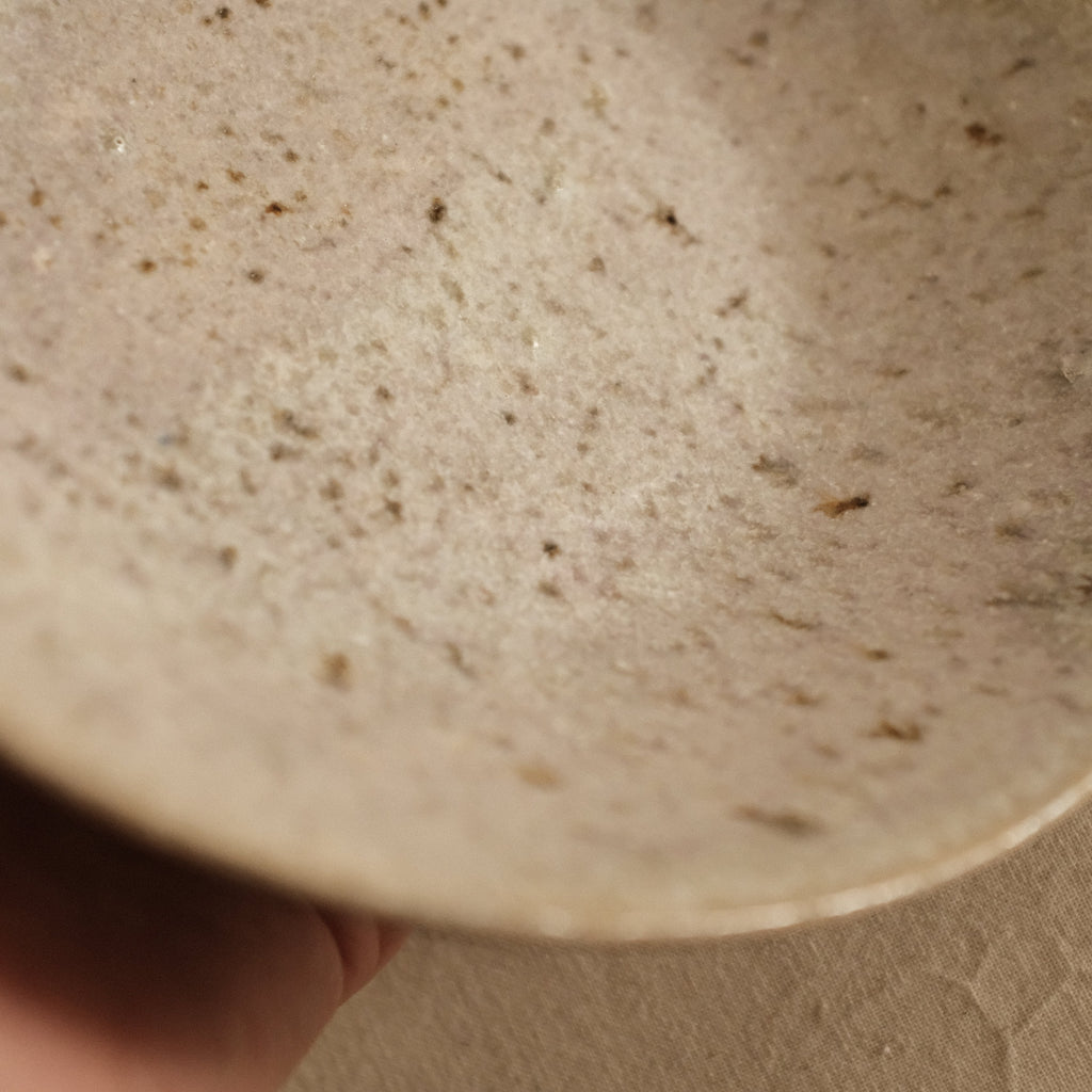 Suzuki Mikumo Spring Soft Pink Green Ceramic Deep Plate