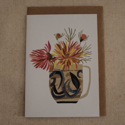 Brie Harrison Dahlias Greeting Card Gift Card