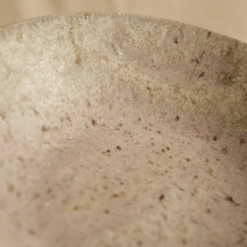 Suzuki Mikumo Spring Soft Pink Green Ceramic Deep Plate