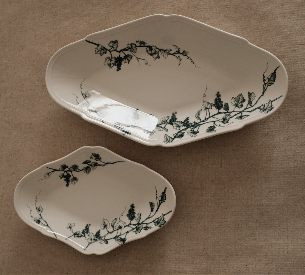 Studio M' Japan Vigne Plate Blue
