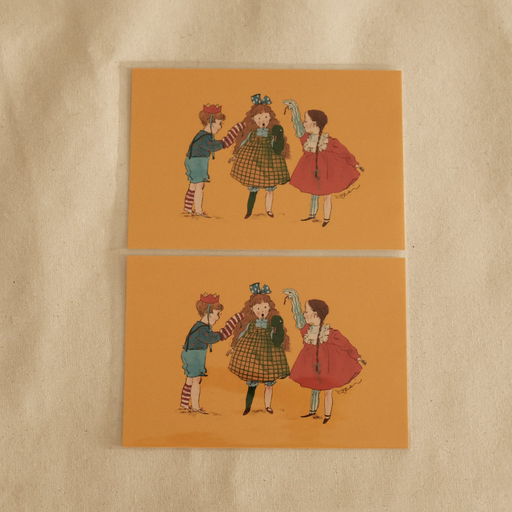 Kurahashi Rei Playing Toys Together Postcard