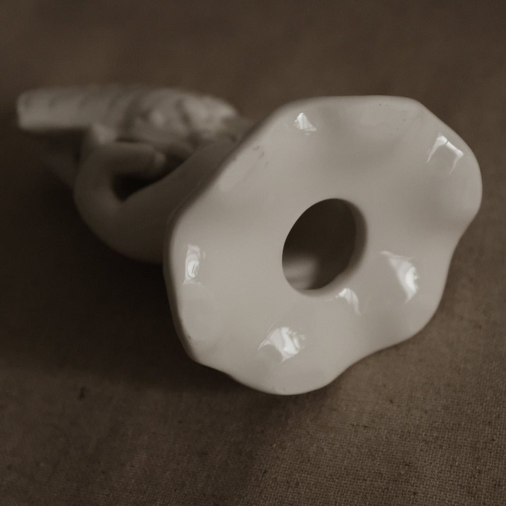 MARELLA French Retro Grasp of Sea Shell Ceramic Flower Vase Card Holder Tissue Holder