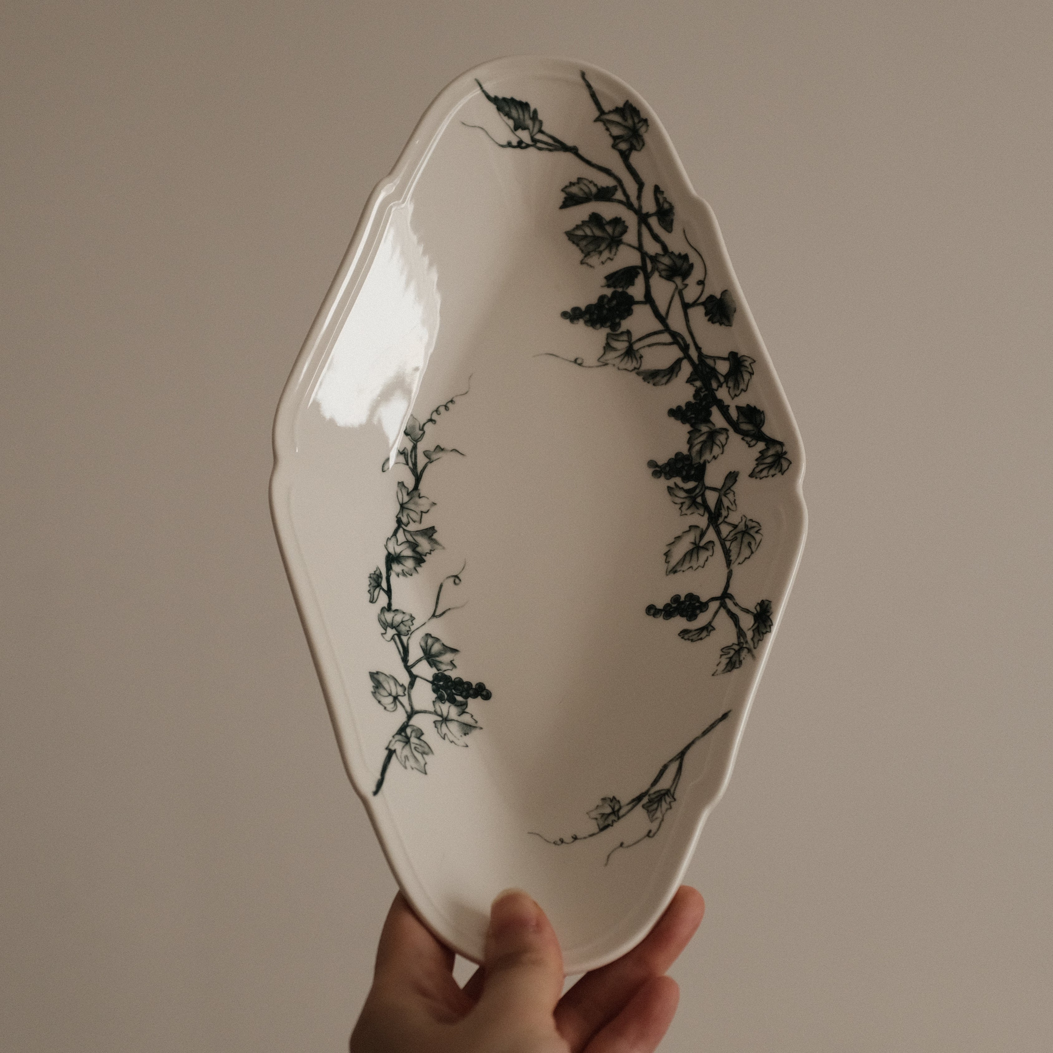 Studio M' Japan Vigne Plate Blue