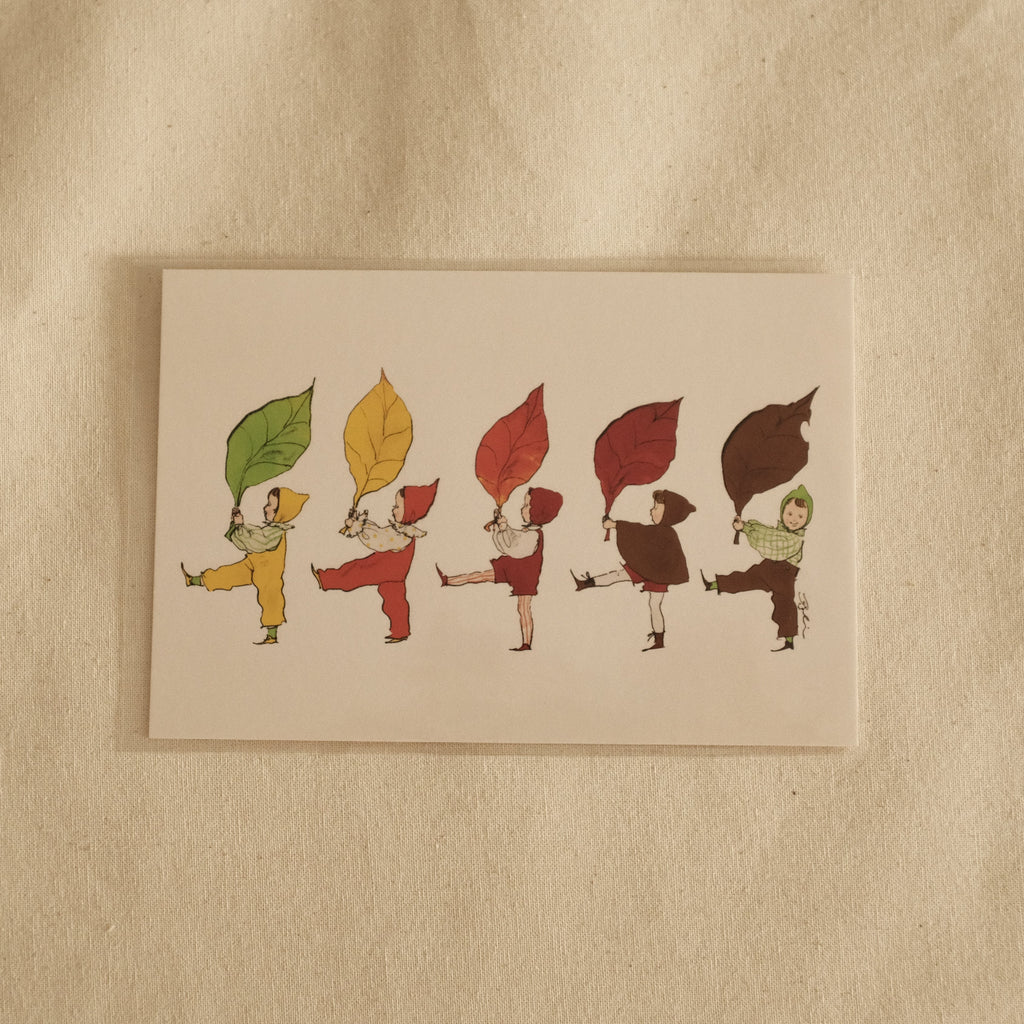 Kurahashi Rei Autumn Leaves Postcard