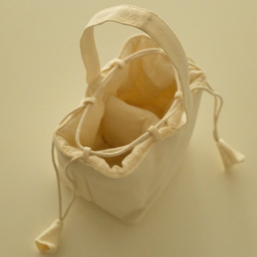 Atelier Cha Floral Stitch Cotton Linen Portable Storage Tea Bag Tea Set Organiser