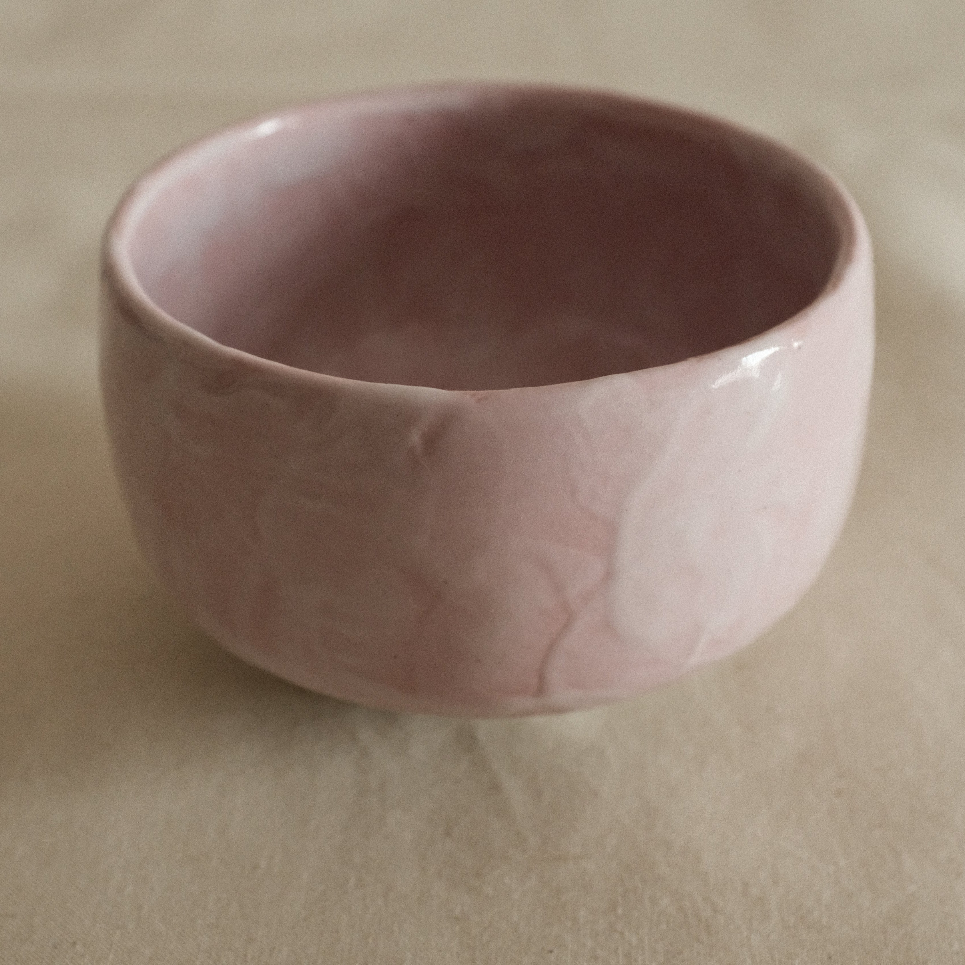 Hatsuichi Japan Sakura Shino Tataki Chawan Matcha Bowl Minoware