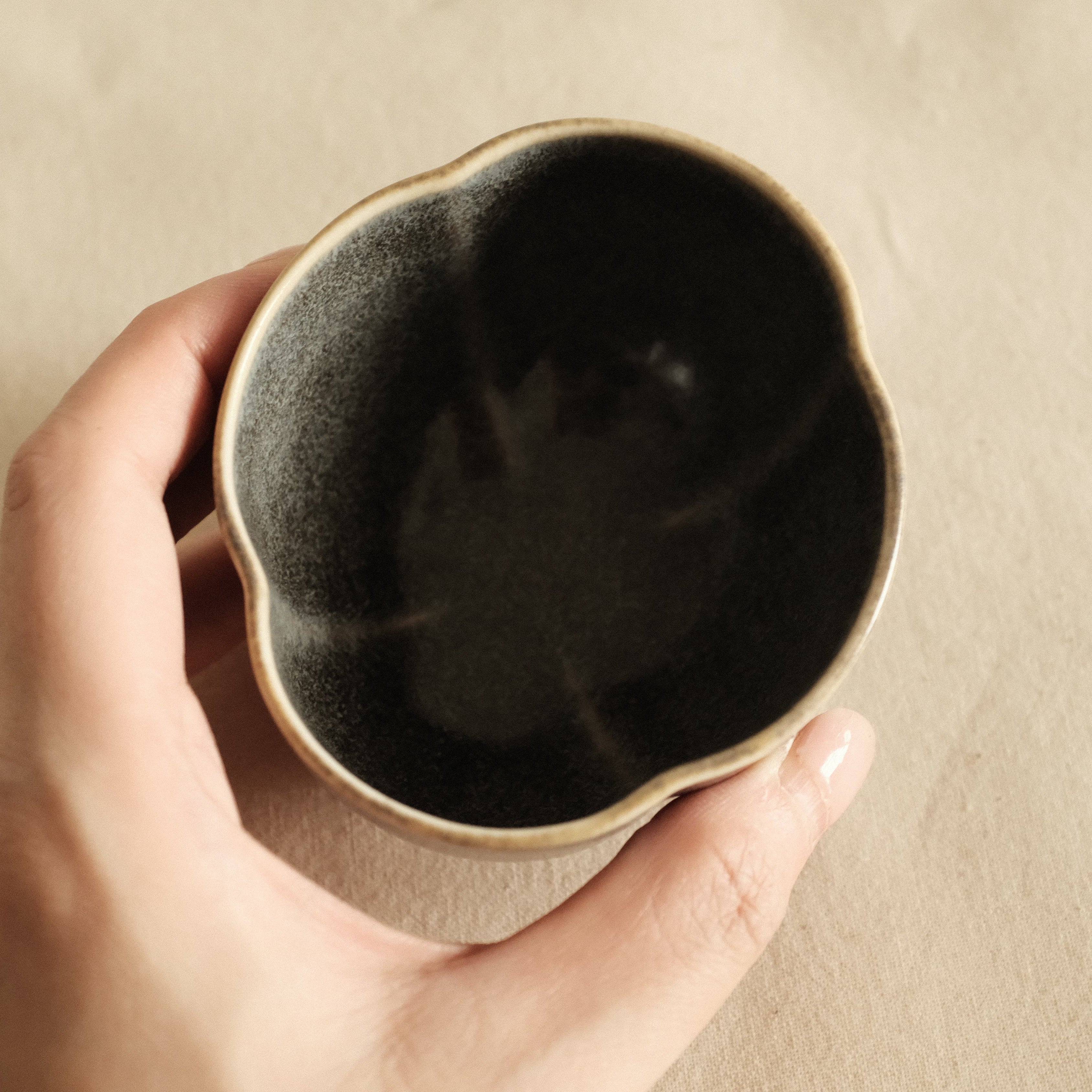 East Table Dolce Kiln Change Glaze Mokko Papaya Shape Goma Sesame Small Bowl